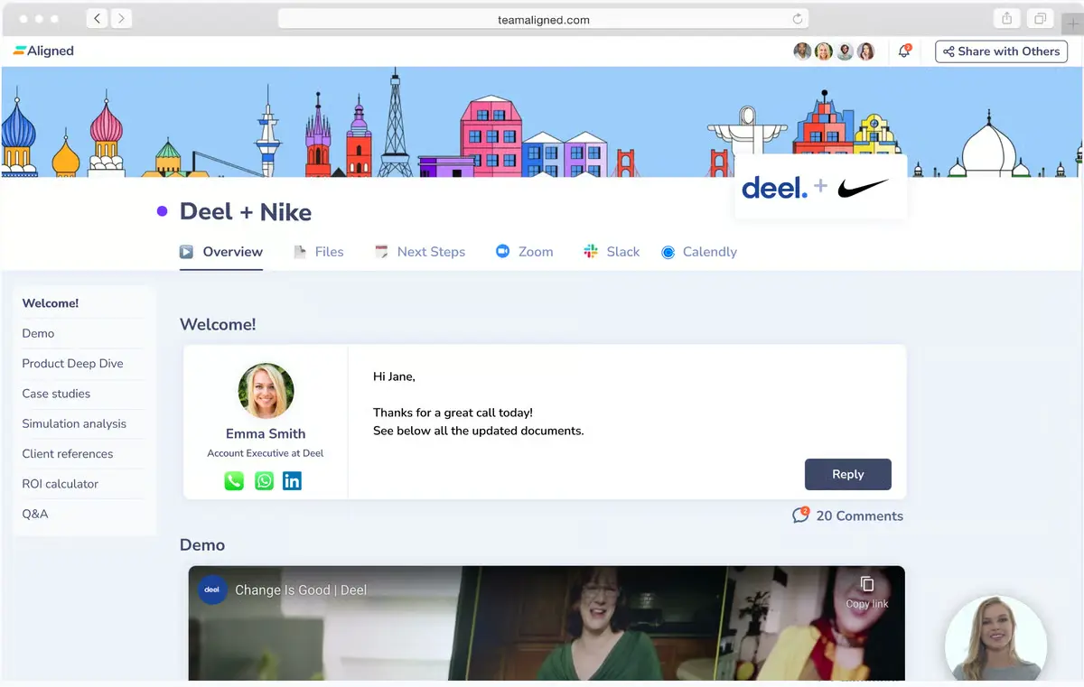 aligned UI example