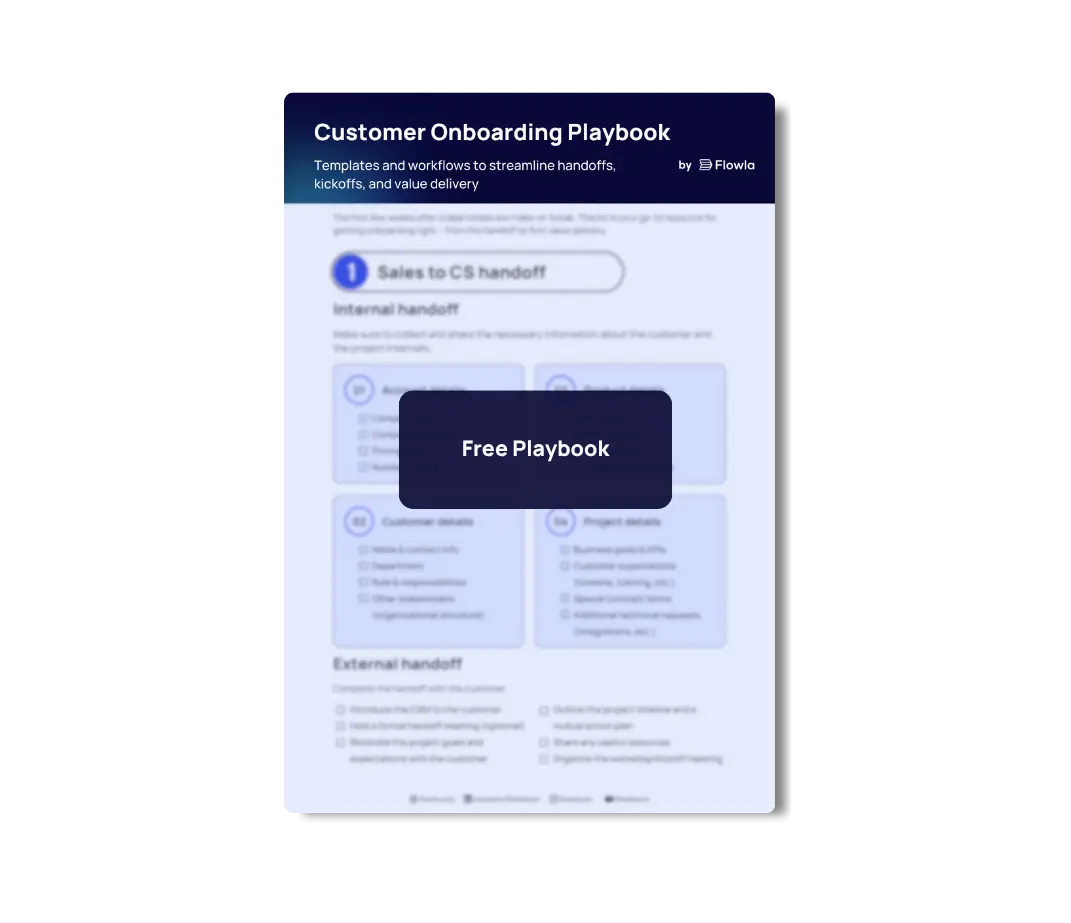 customer onboarding playbook cover