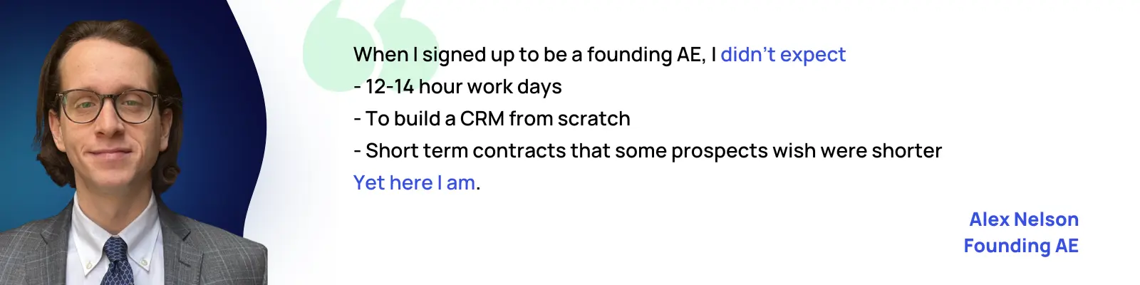founding ae quote by Alex Nelson