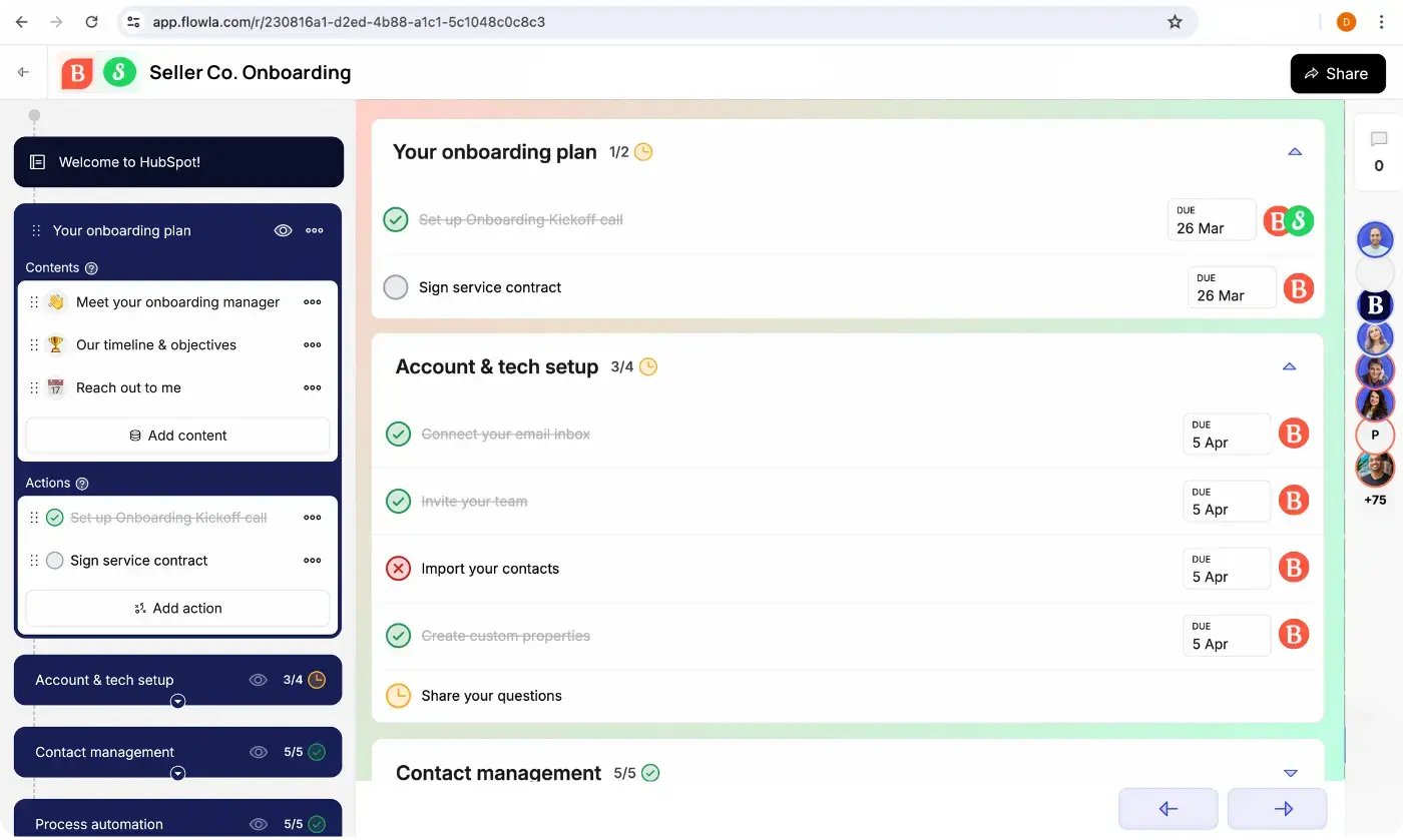 mutual action plan example