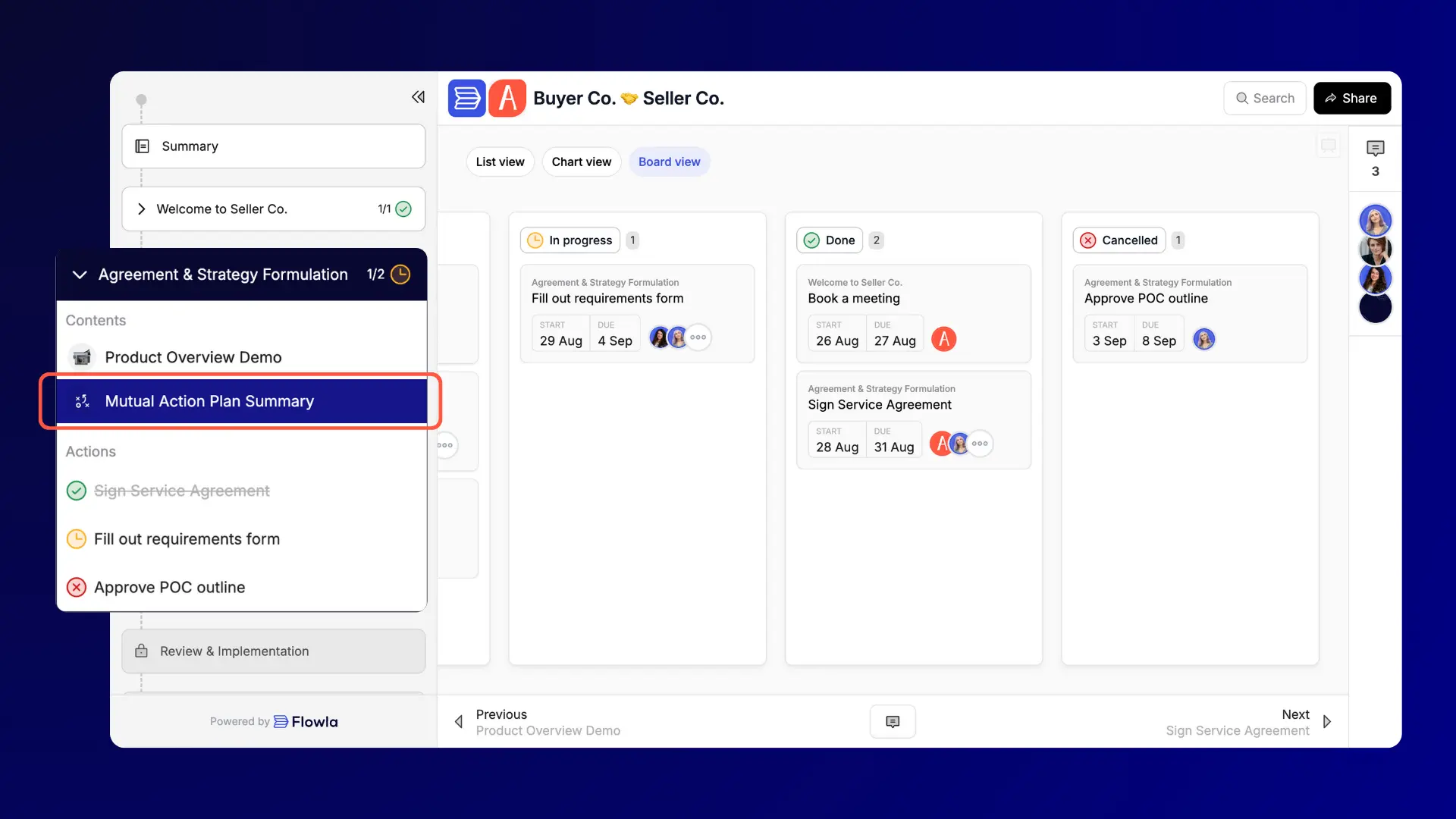 flexible action plans screenshot