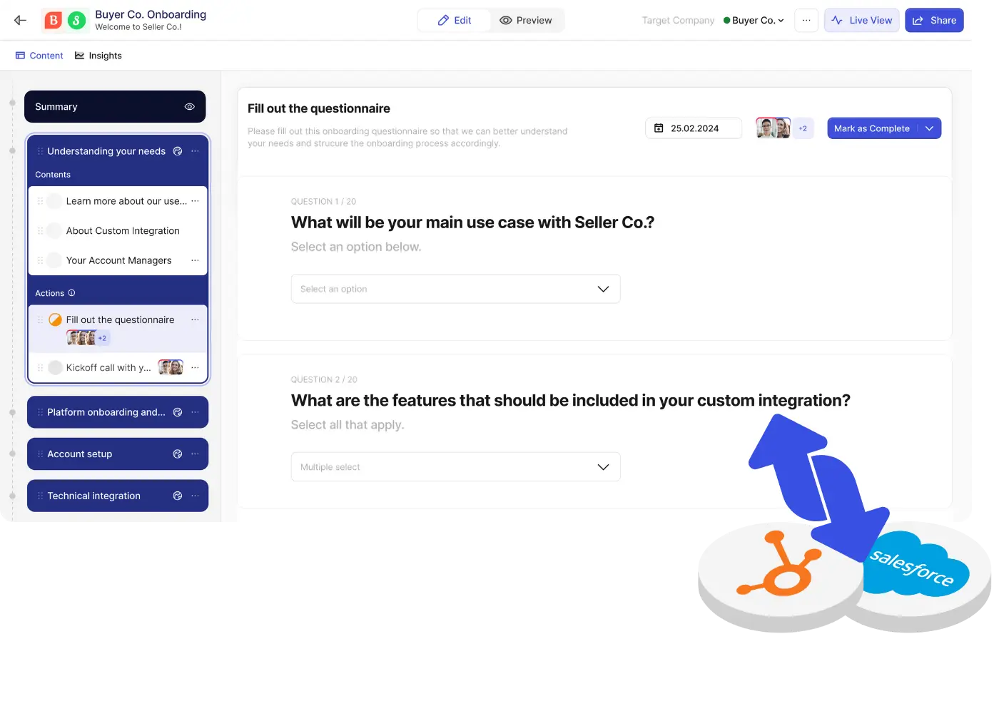 Flowla customer portal