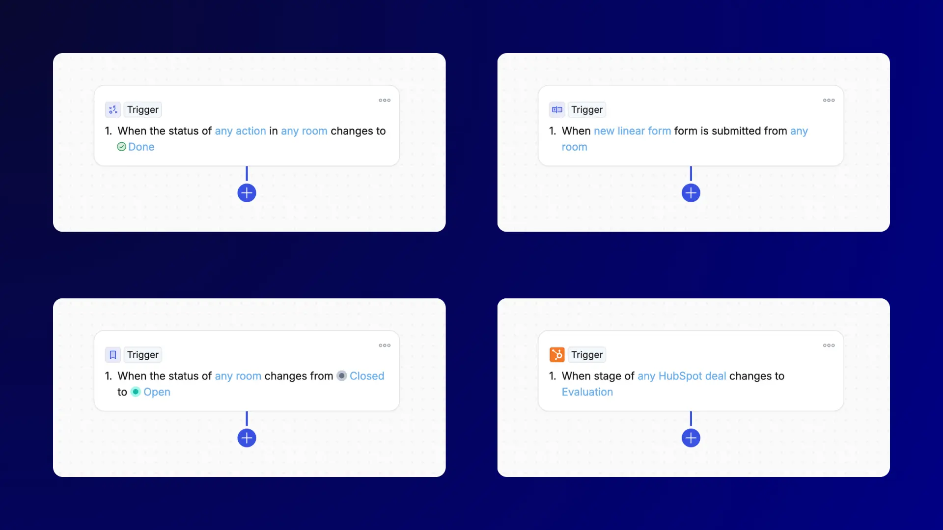 natural language triggers