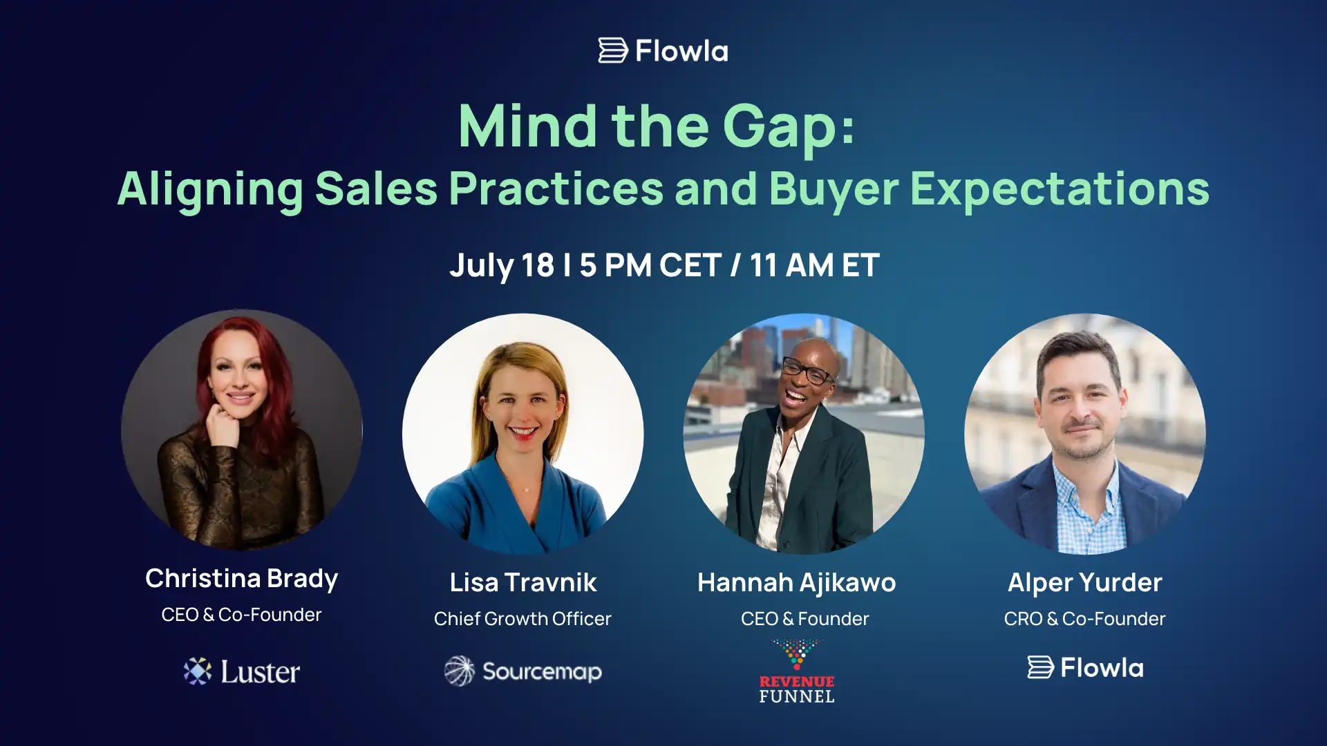 Webinar banner: Mind the Gap - Aligning Sales Practices and Buyer Expectations