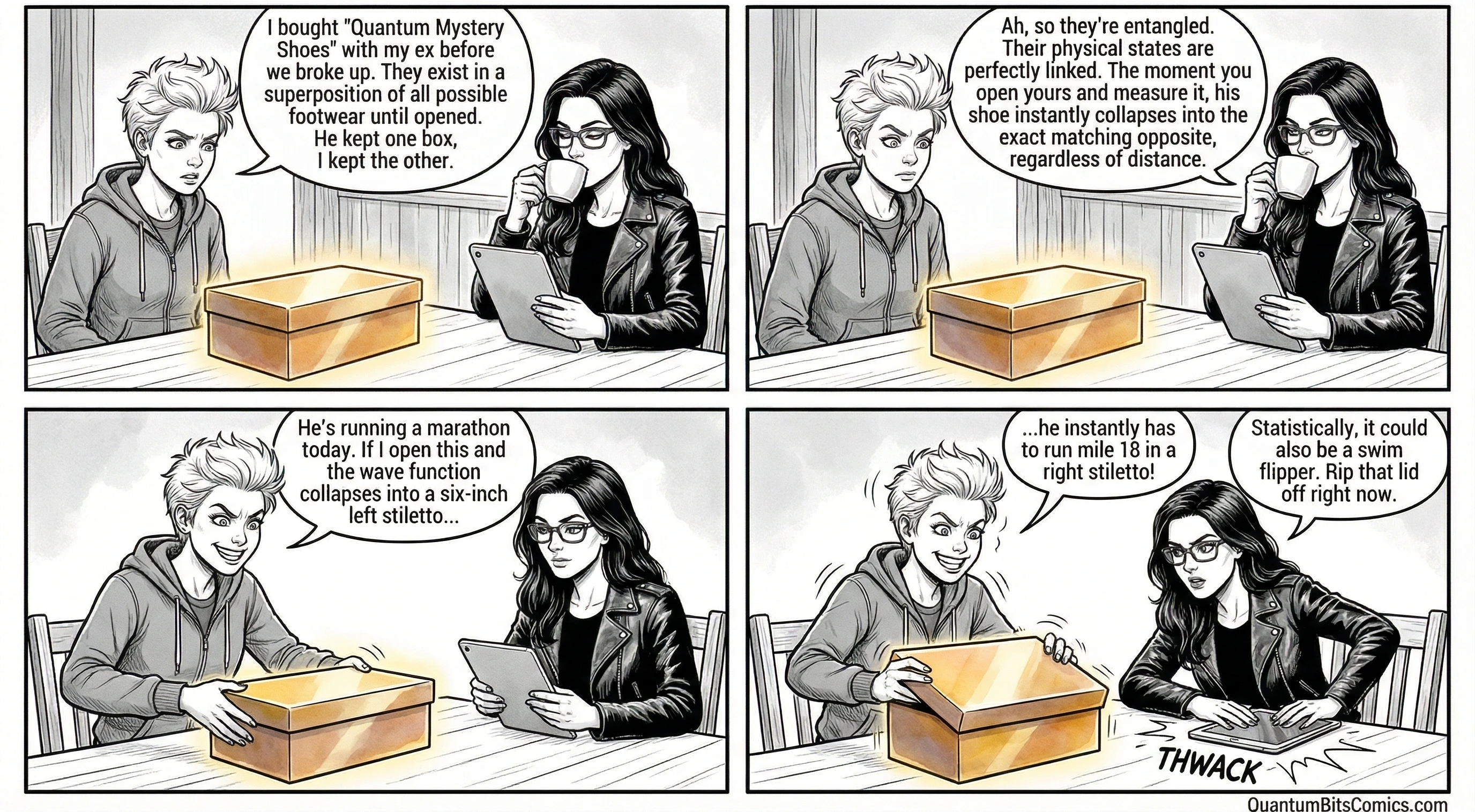 Quantum comic on entanglement