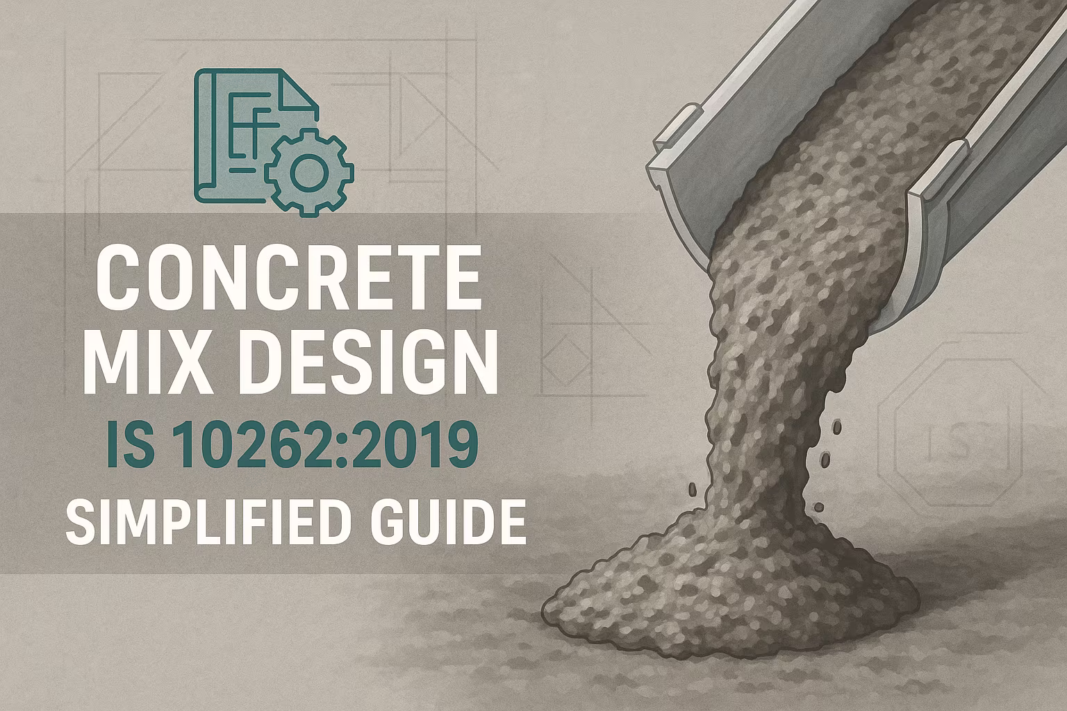 Concrete Mix Design as per IS 10262:2019 – Step-by-Step Guide with M25 Example