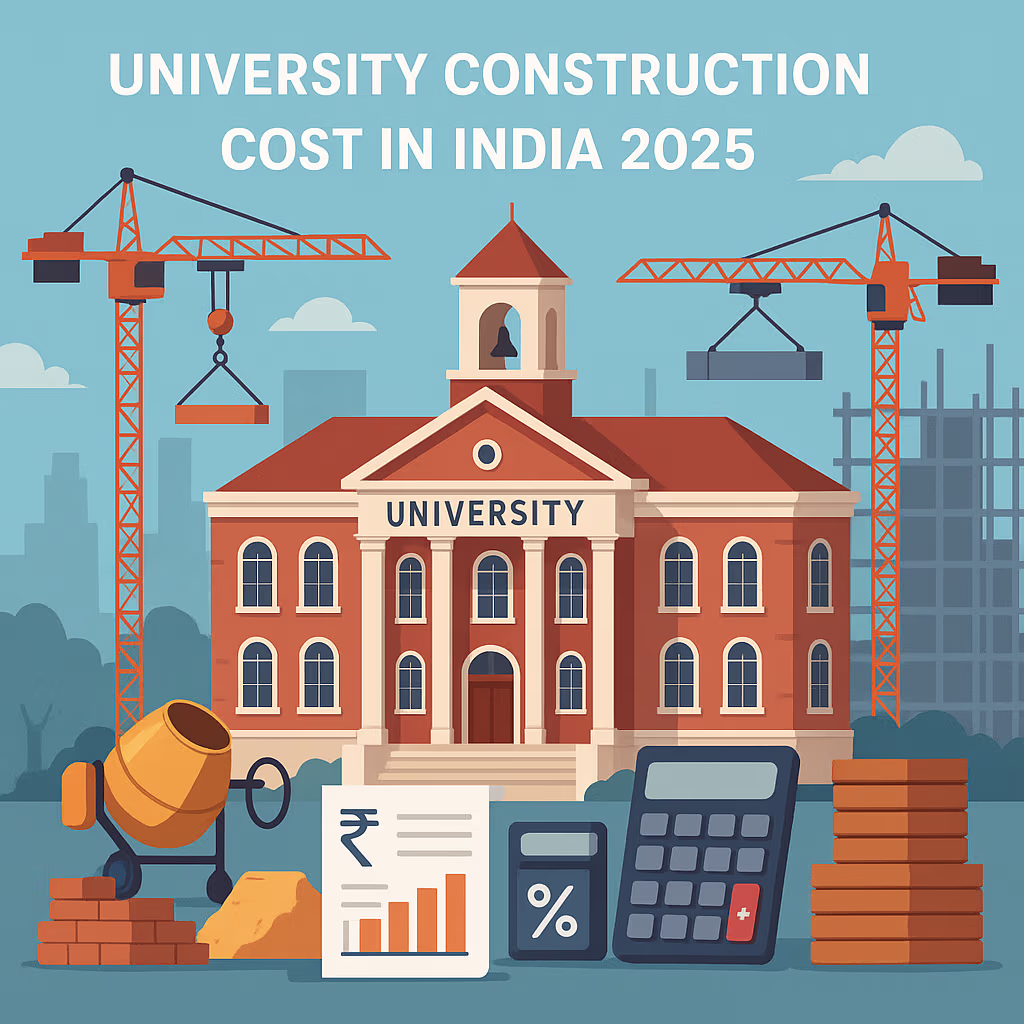 University Construction Cost in India 2025