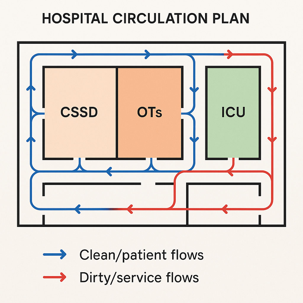 hospital circulation plan