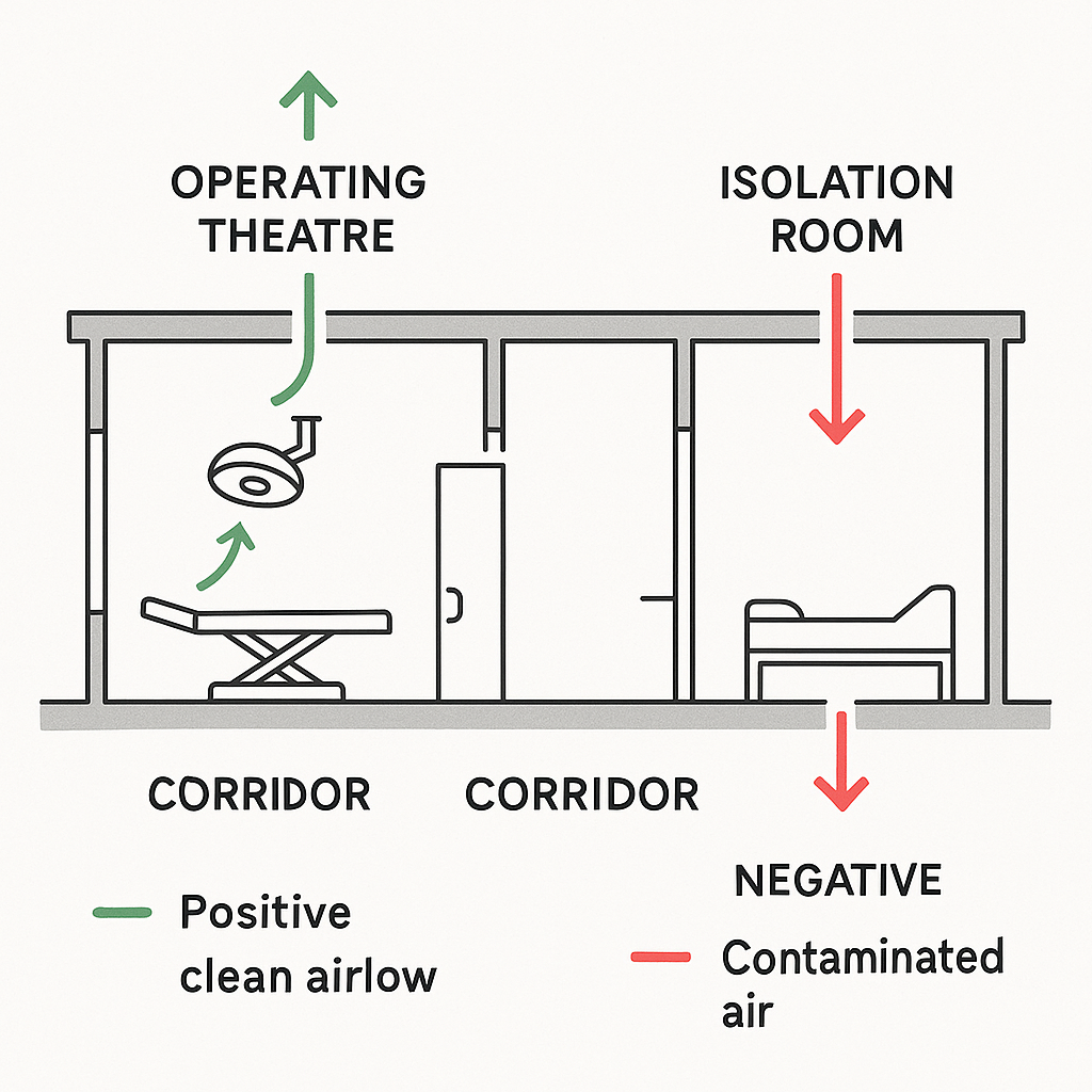 HVAC zoning in hospitals
