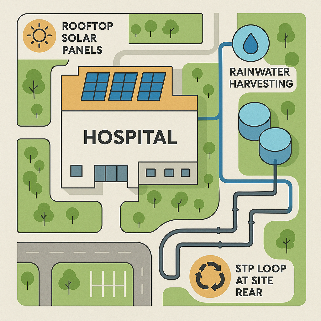 energy and water saving in hospital