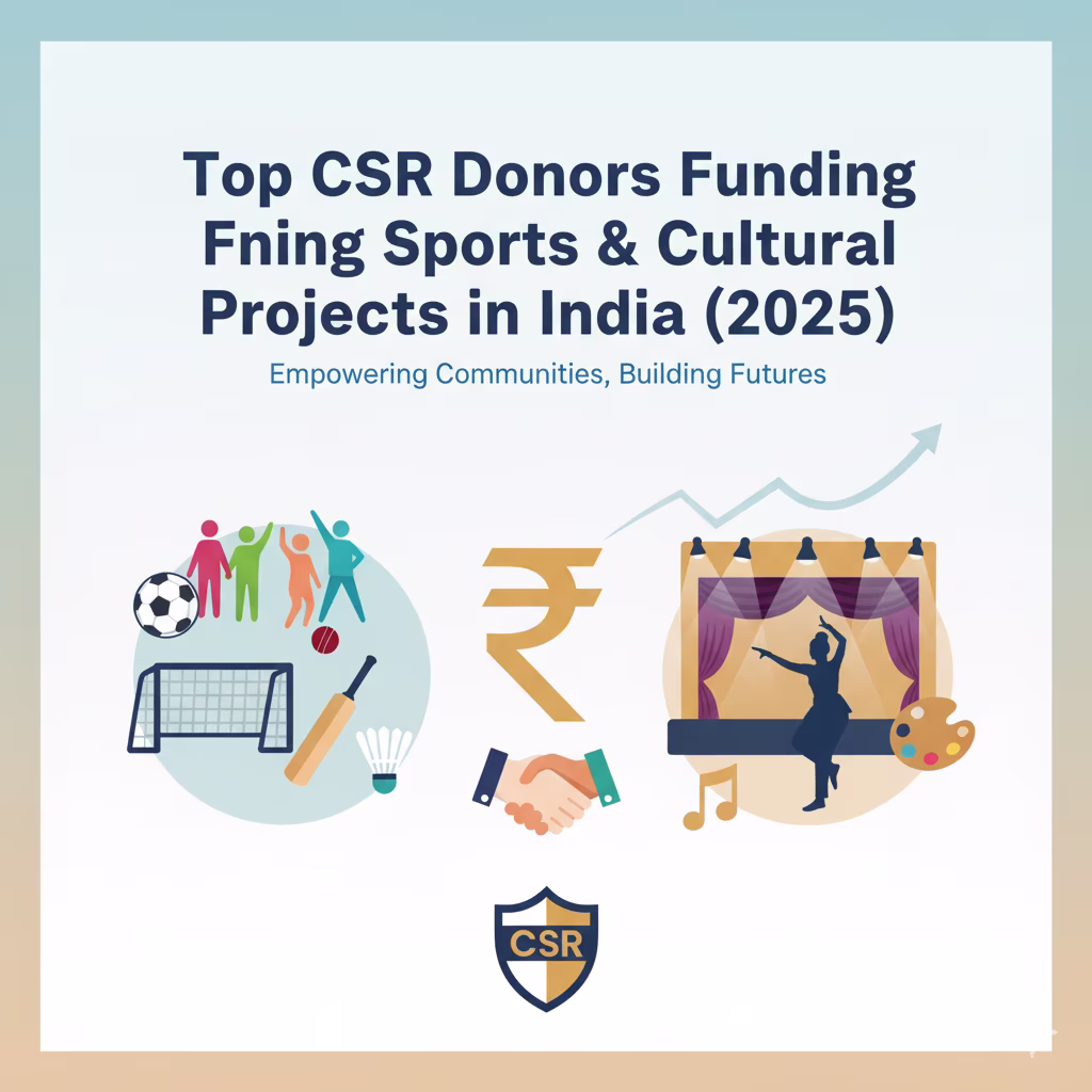 Top CSR Donors Funding Sports & Cultural Projects in India (2025)