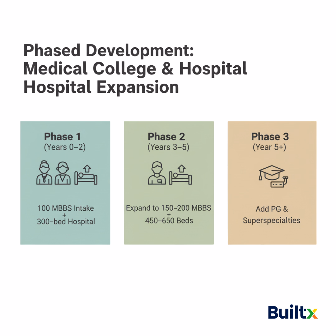 Phasing Model for Smooth Growth in hospital expansion