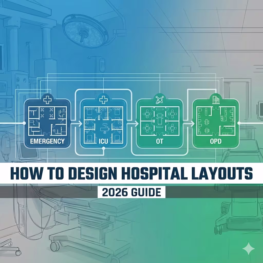 How to Design Emergency, ICU, OT & OPD Layouts (2026 Guide)