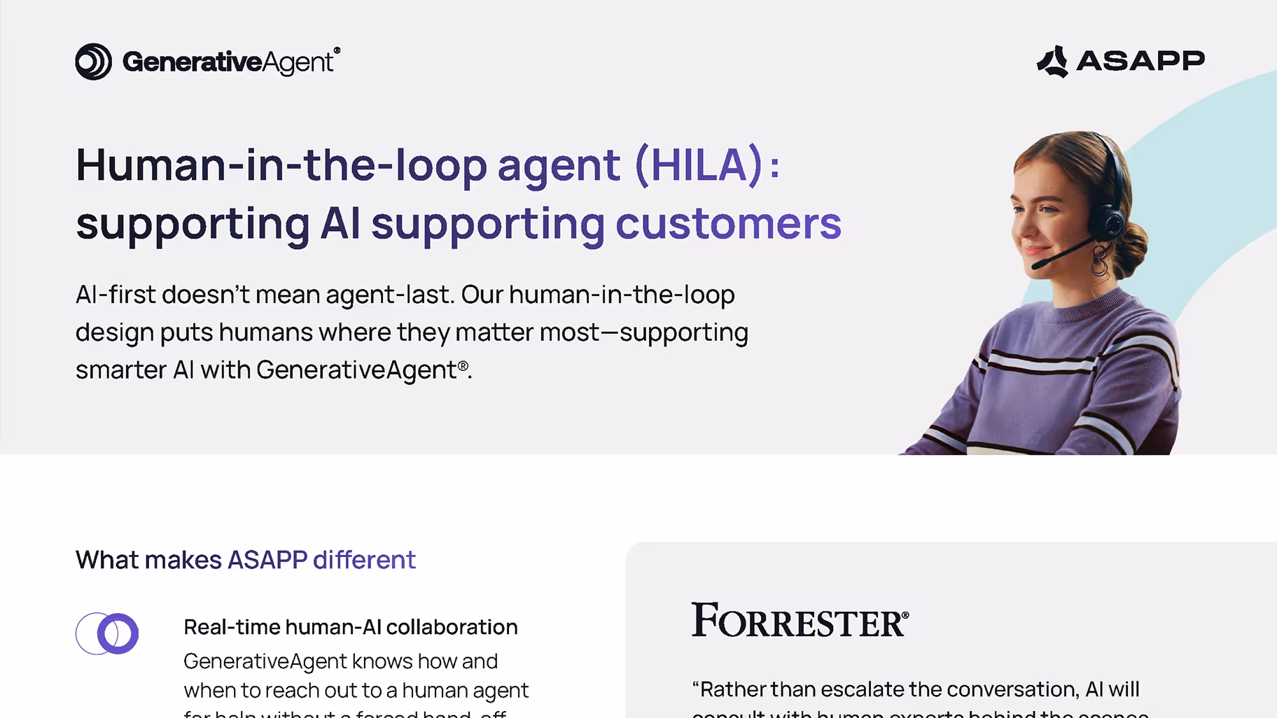 Human-in-the-loop agent (HILA): supporting AI supporting customers