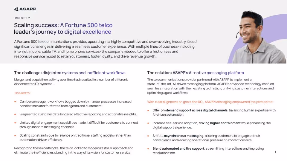 Scaling success: A Fortune 500 telco leader’s journey to digital excellence