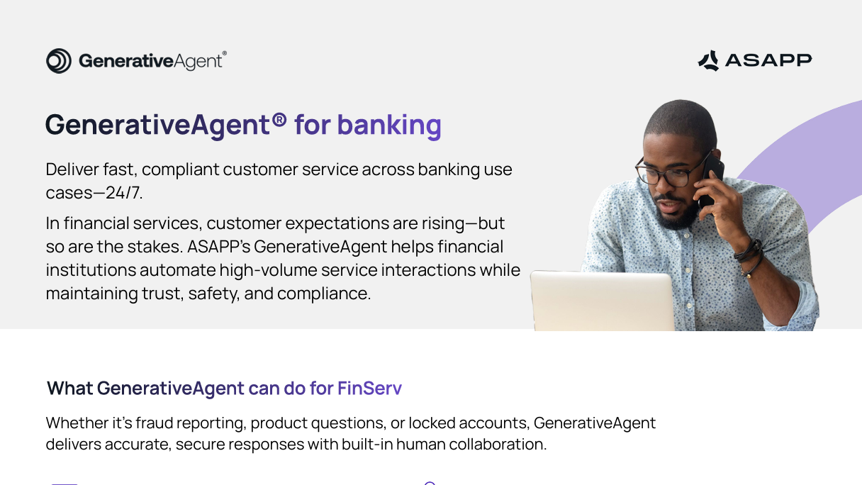 GenerativeAgent® use cases for banking