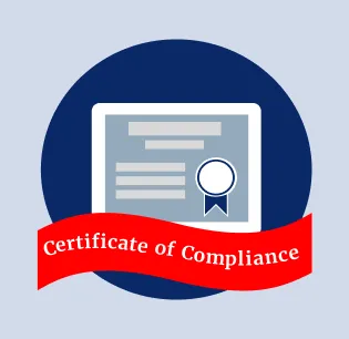 icon of a certificate of compliance 