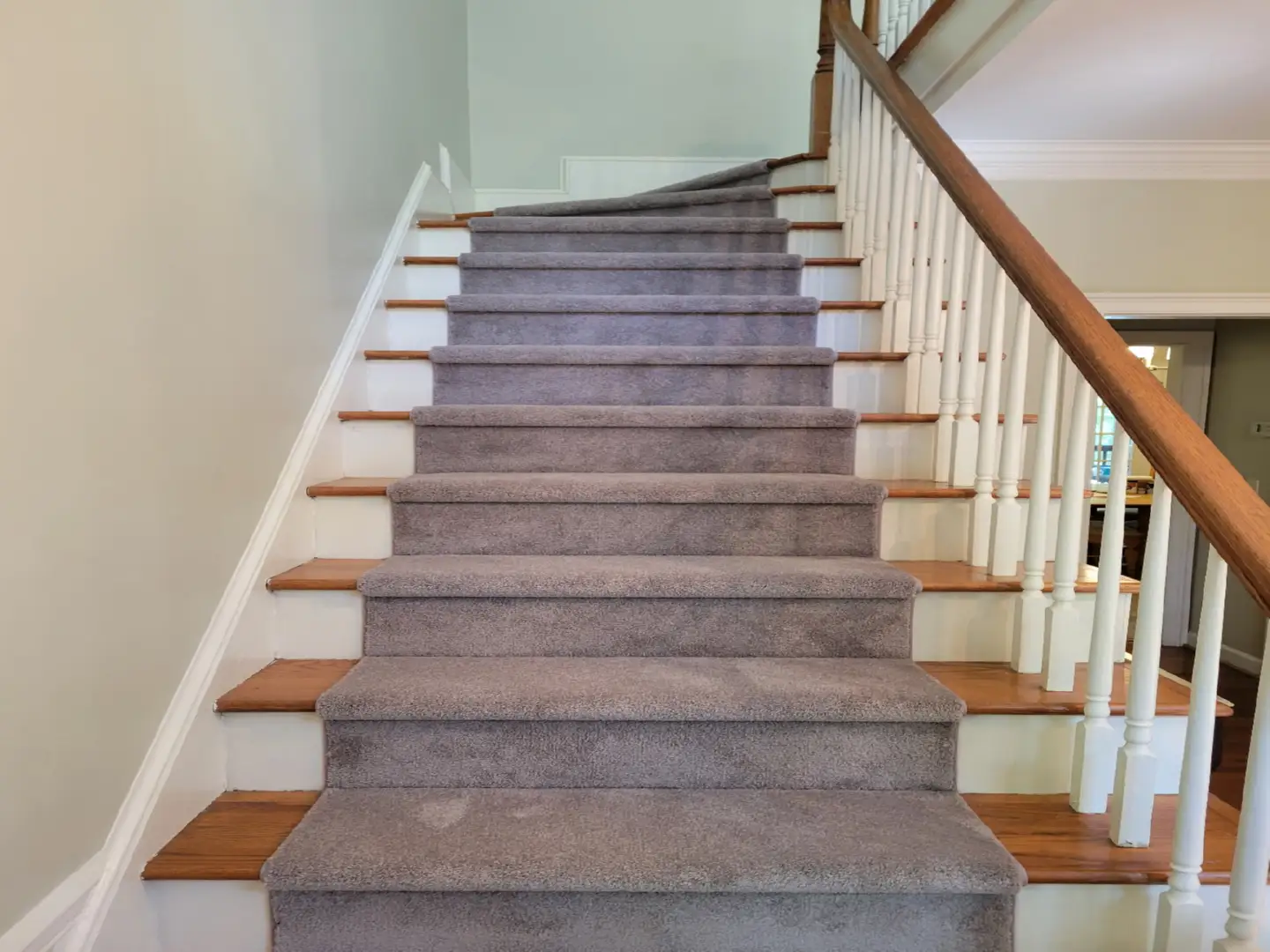 Mohawk Quality Life Carpet on Stairs