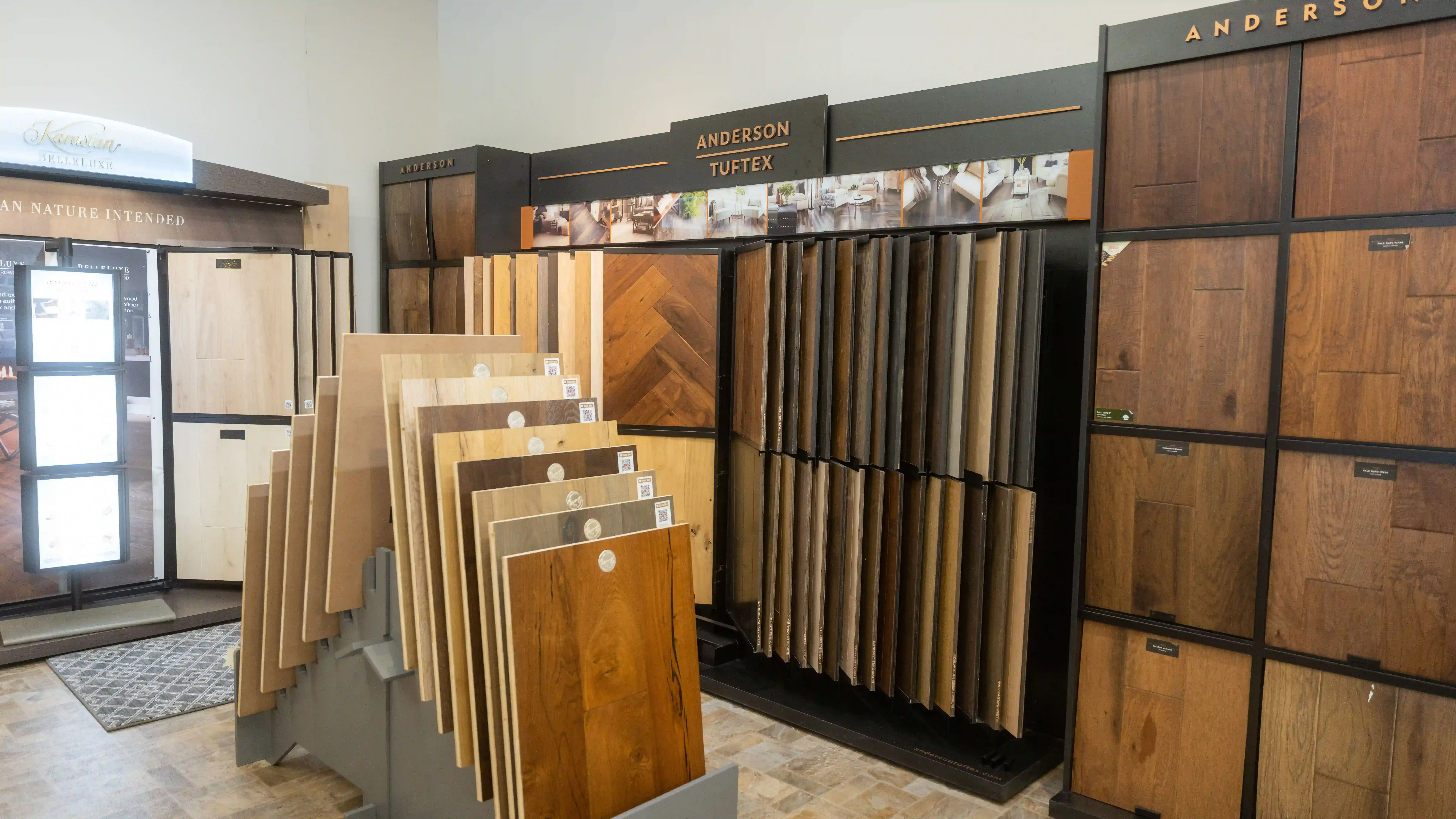 hardwood flooring showroom