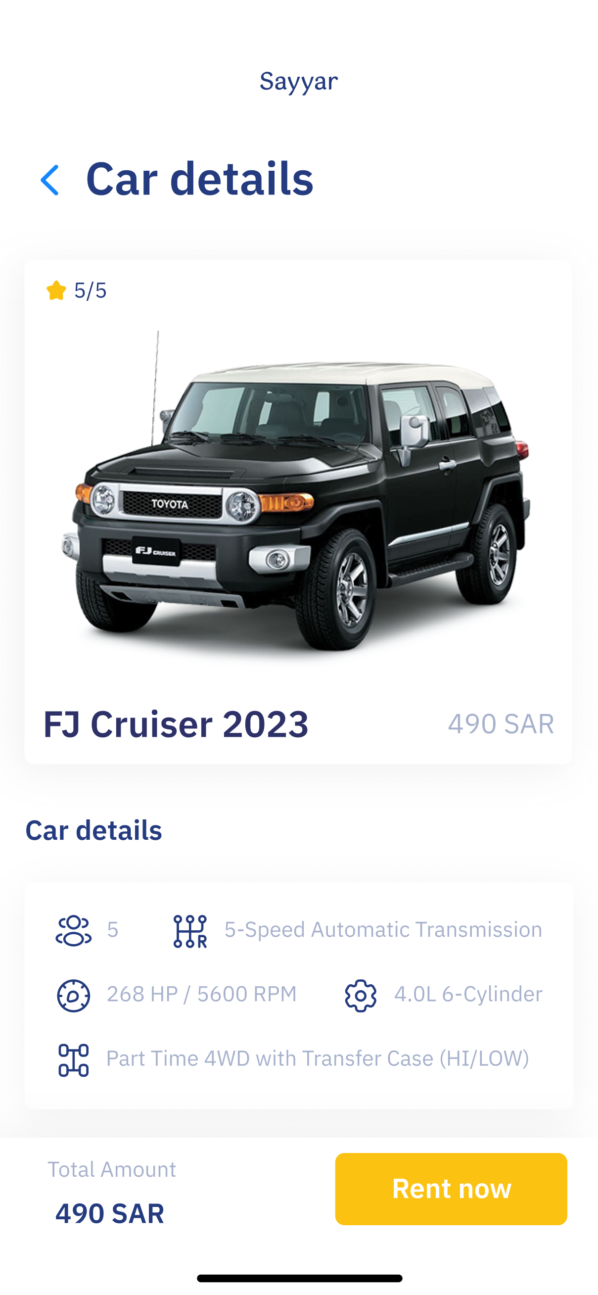 UI Design for Mobile Car info