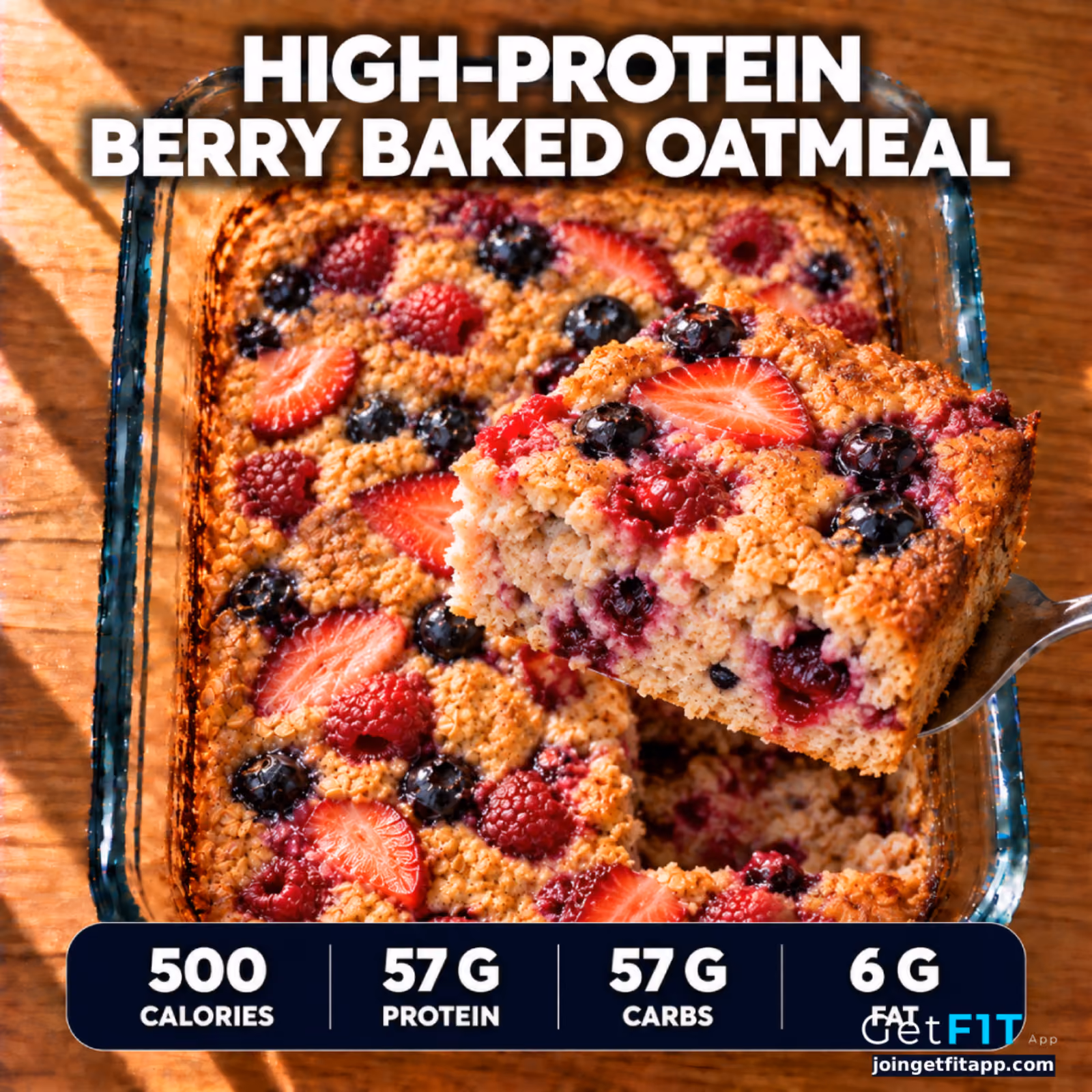 Baked Berry Oatmeal Cake