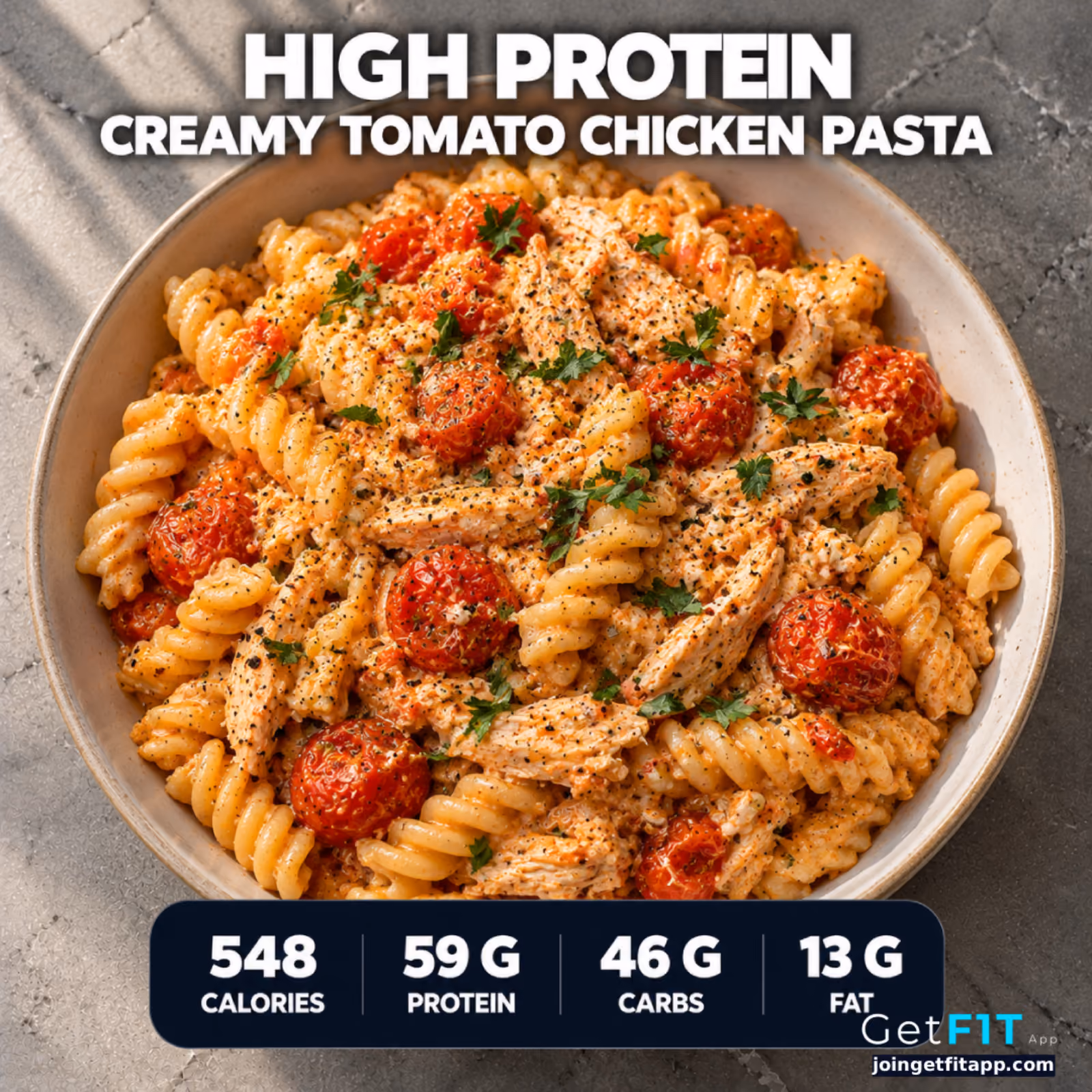 Creamy Tomato Chicken Pasta