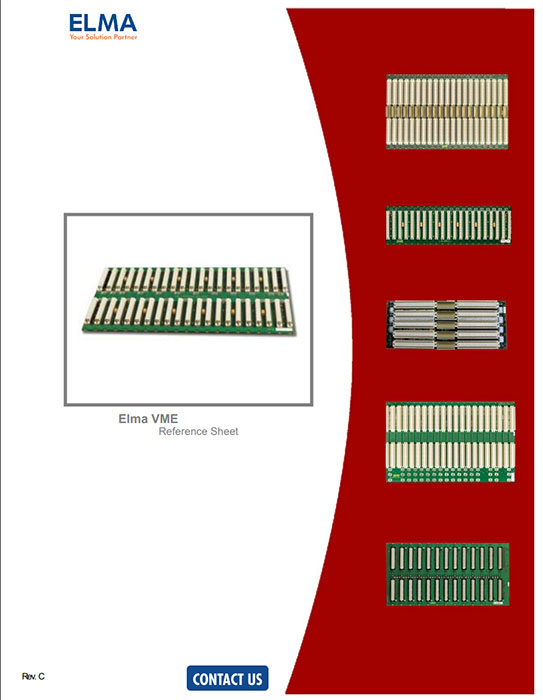 Cover image of the Elma VME Reference Sheet (Rev. B)