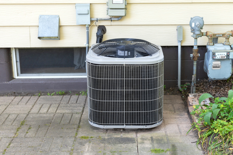 Energy Star AC unit outside home