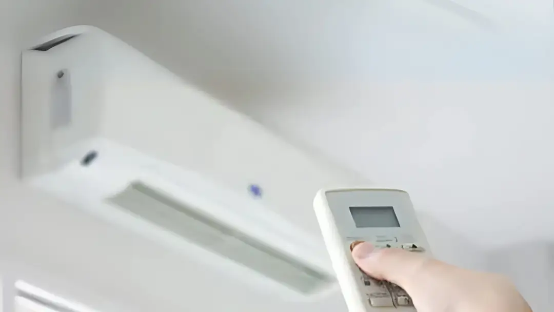 Ductless AC unit and remote control