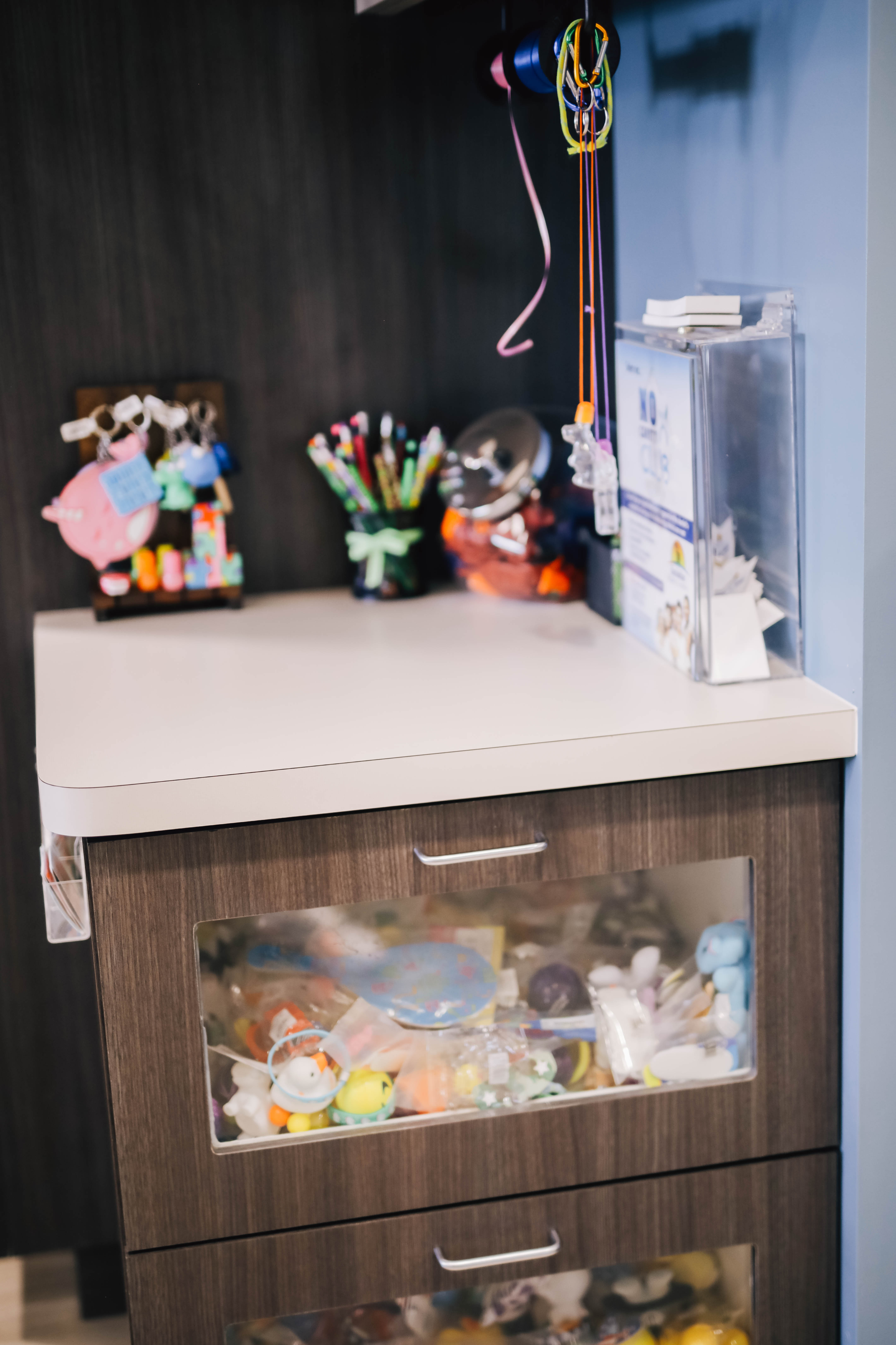 Prize drawer and toys at Encinitas Pediatric Dentistry & Orthodontics
