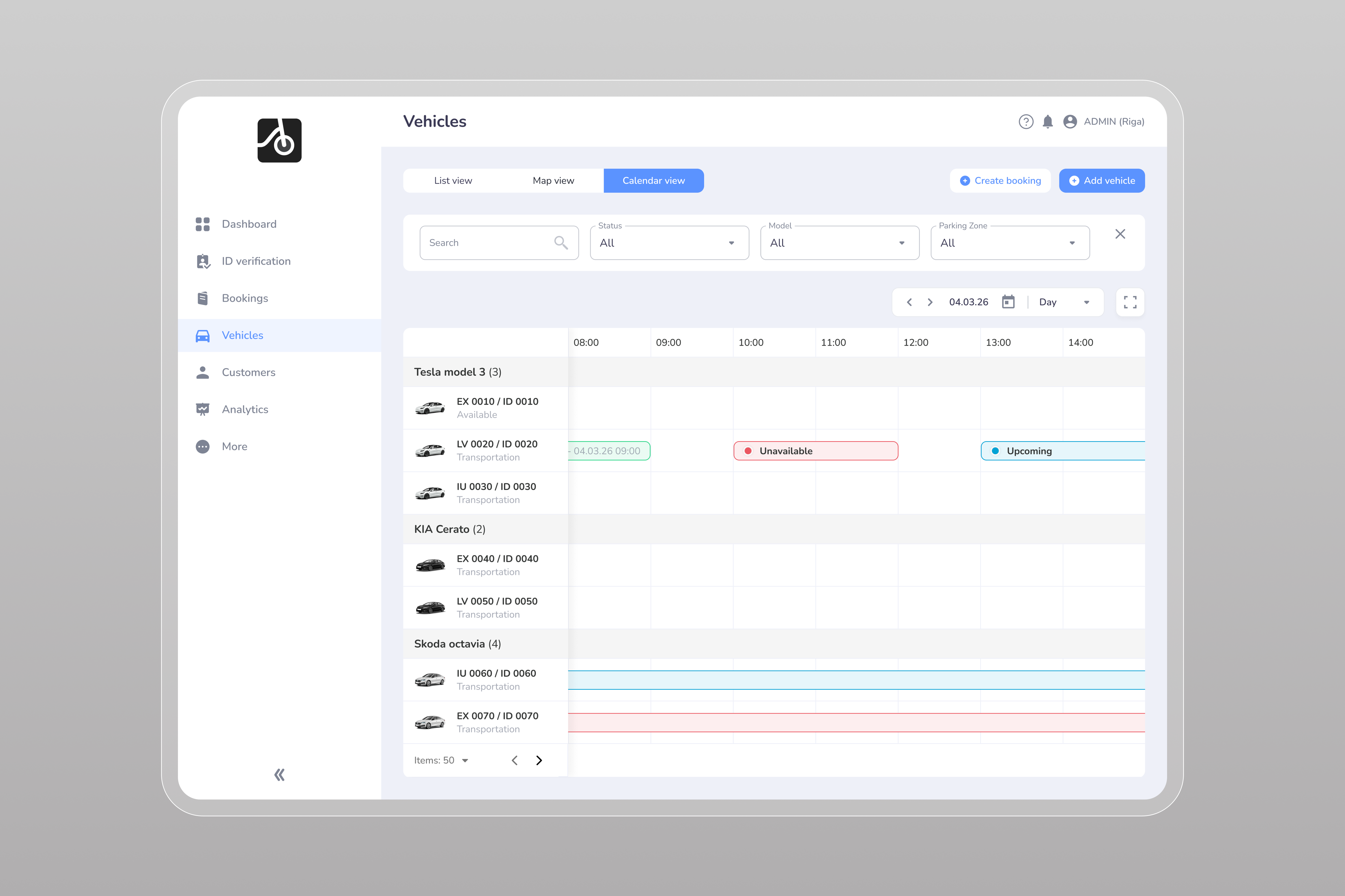 New feature alert: Vehicle availability calendar for P2P rentals