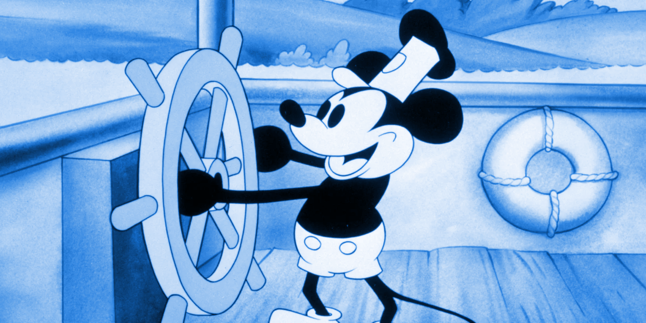 Classic animation still of a cheerful character at the helm, symbolising the power of motion to guide user experience with clarity and charm.