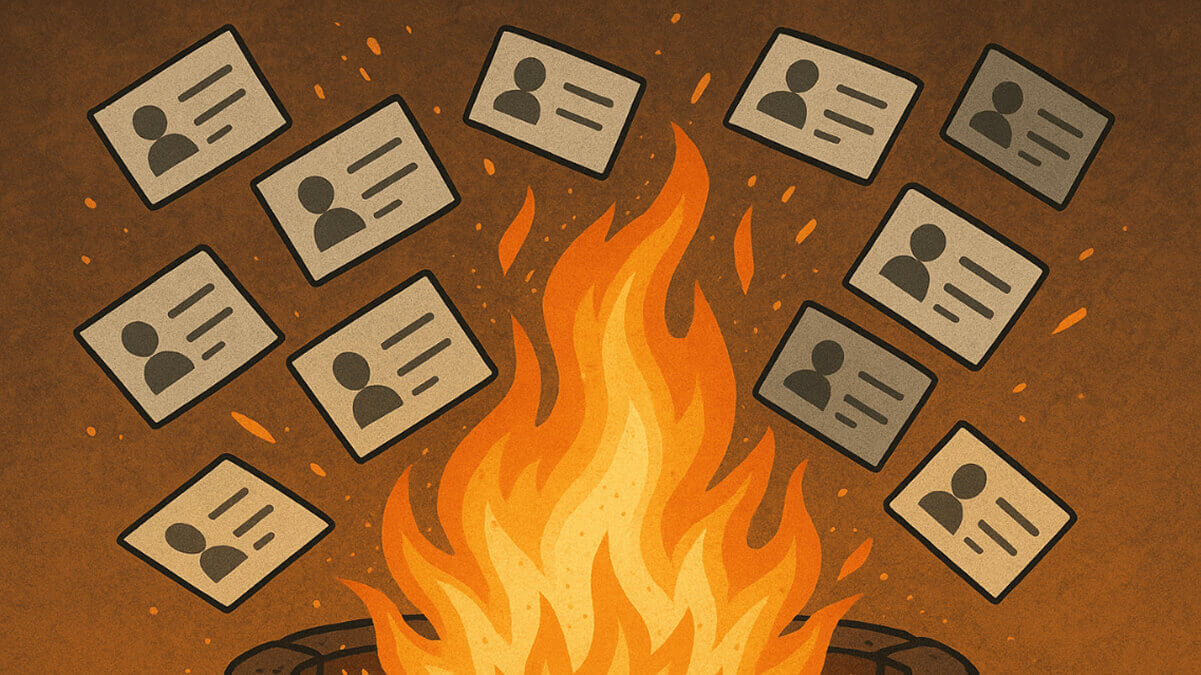 Burning of client data