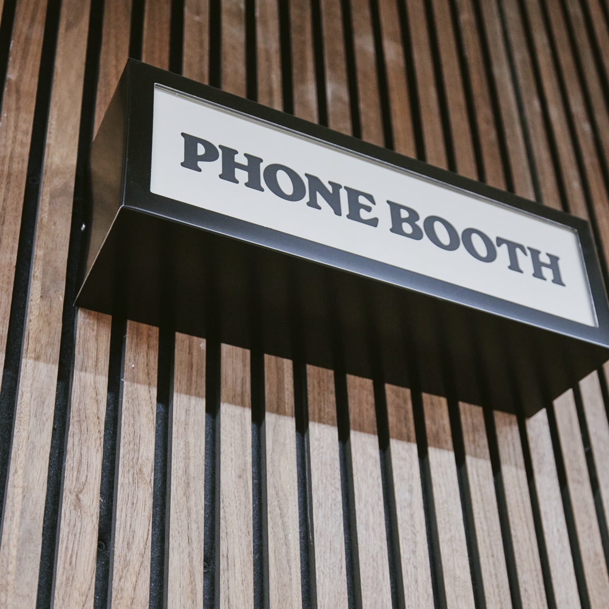 The soundproof phonebooths at Drop-in Clapton