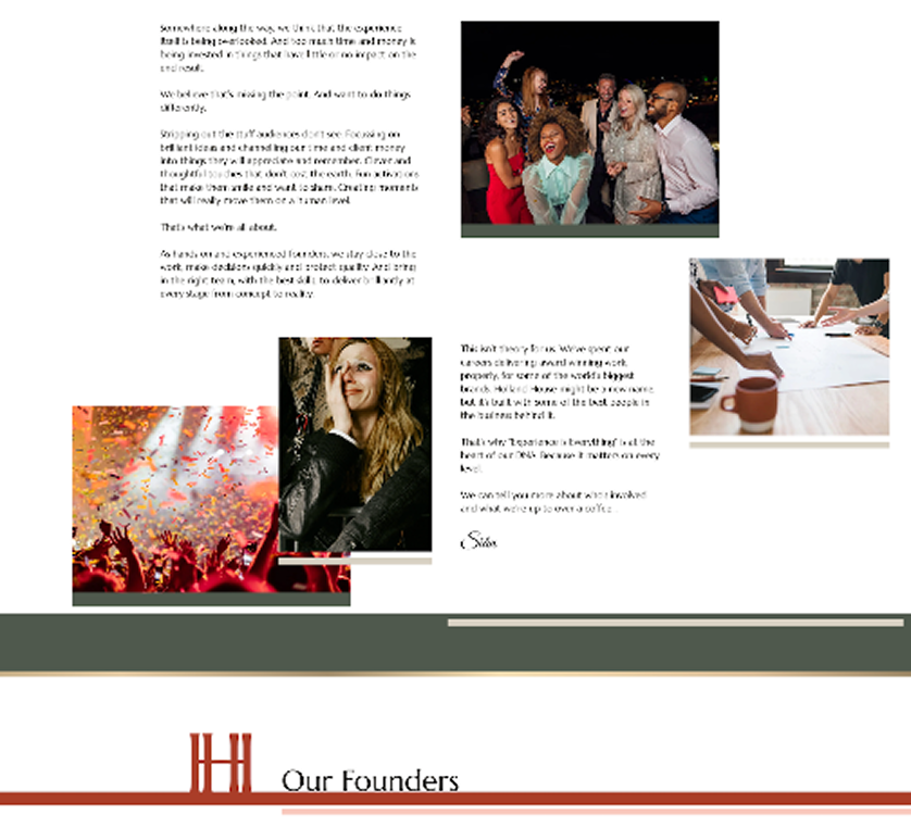 Website image of Holland House Events agency
