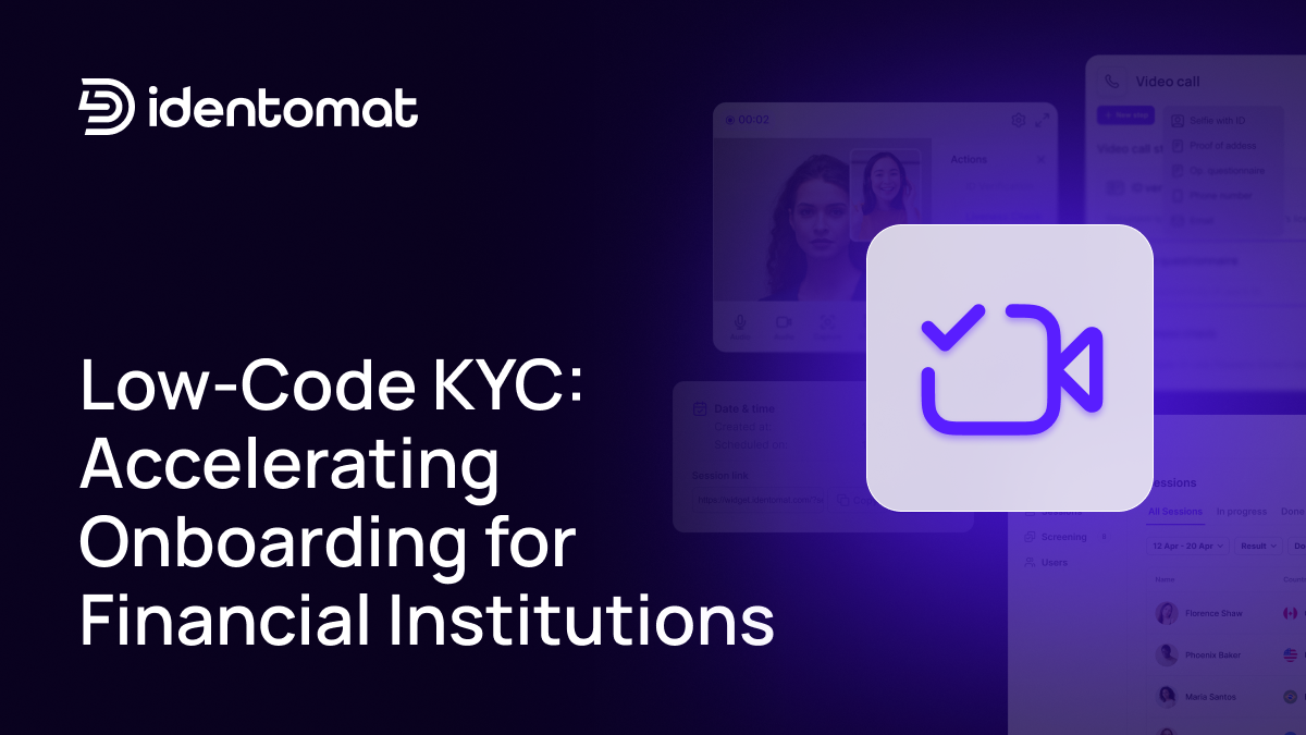 featured image of low code kyc blog post