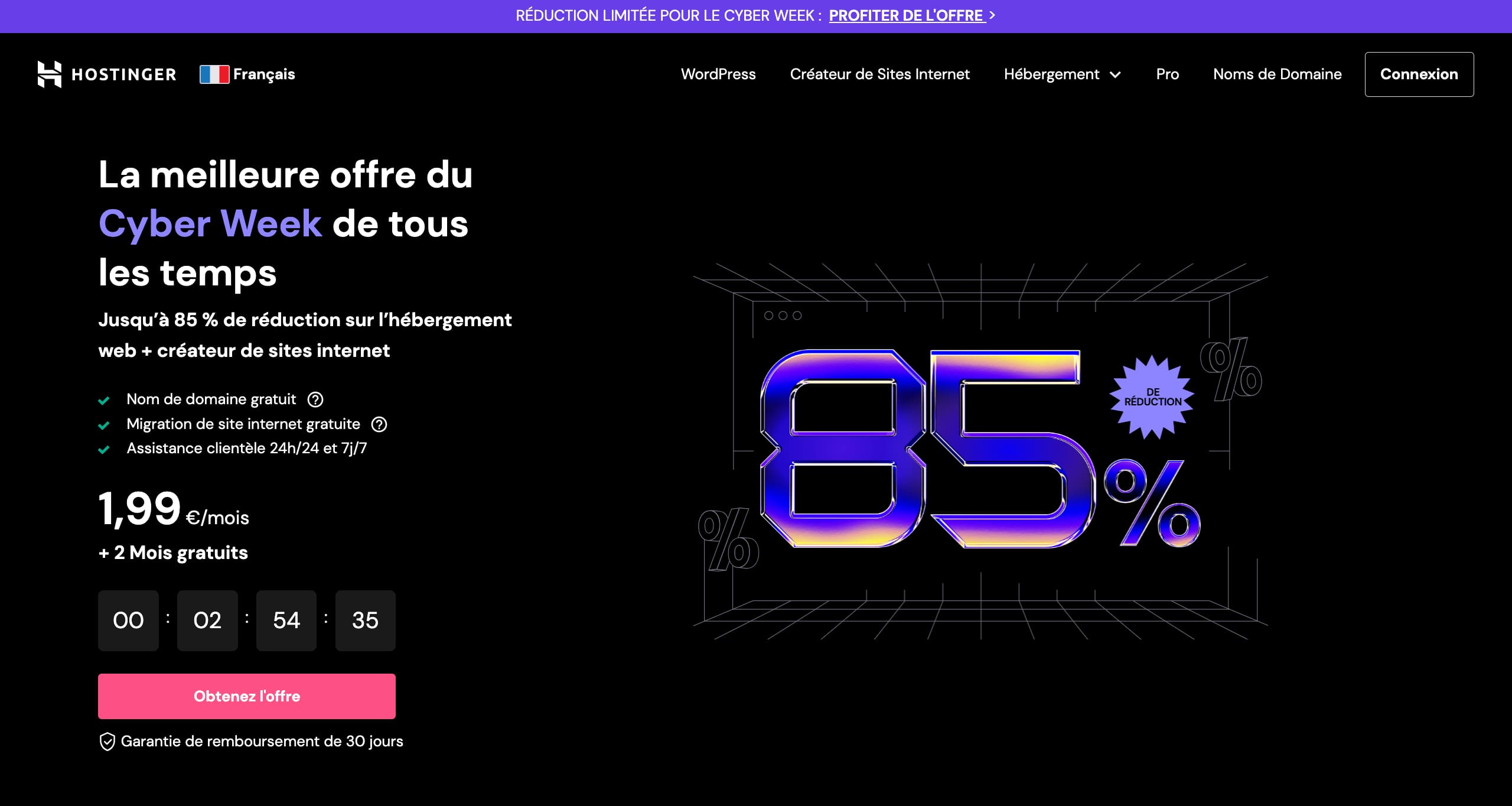 site internet hostinger