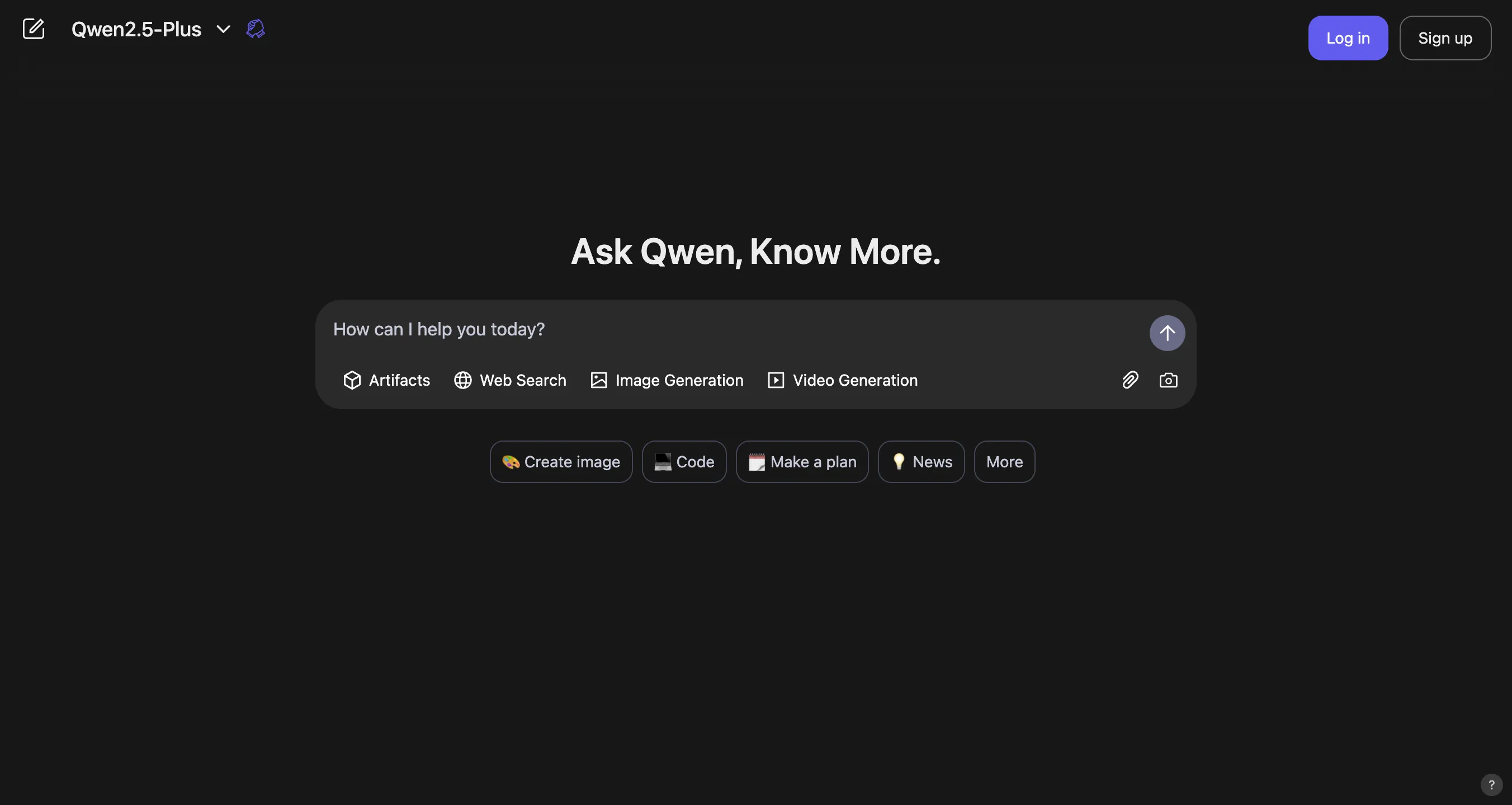 Site web chat Qwen 2.5 Alibaba