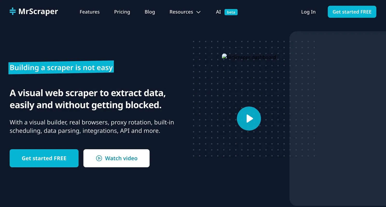 site internet mrscraper