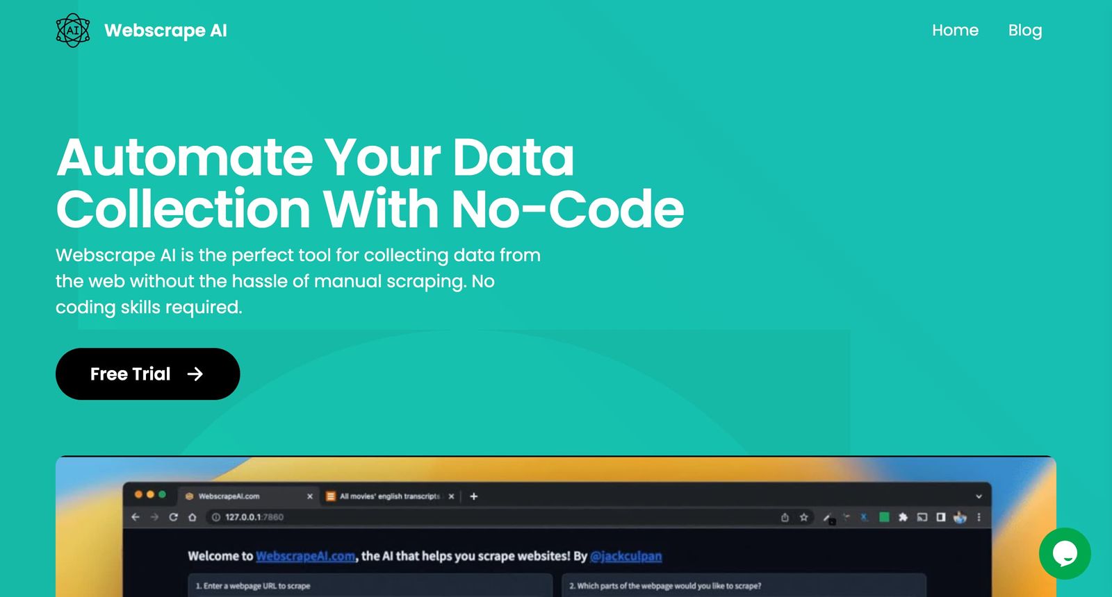 site internet webscrape ai