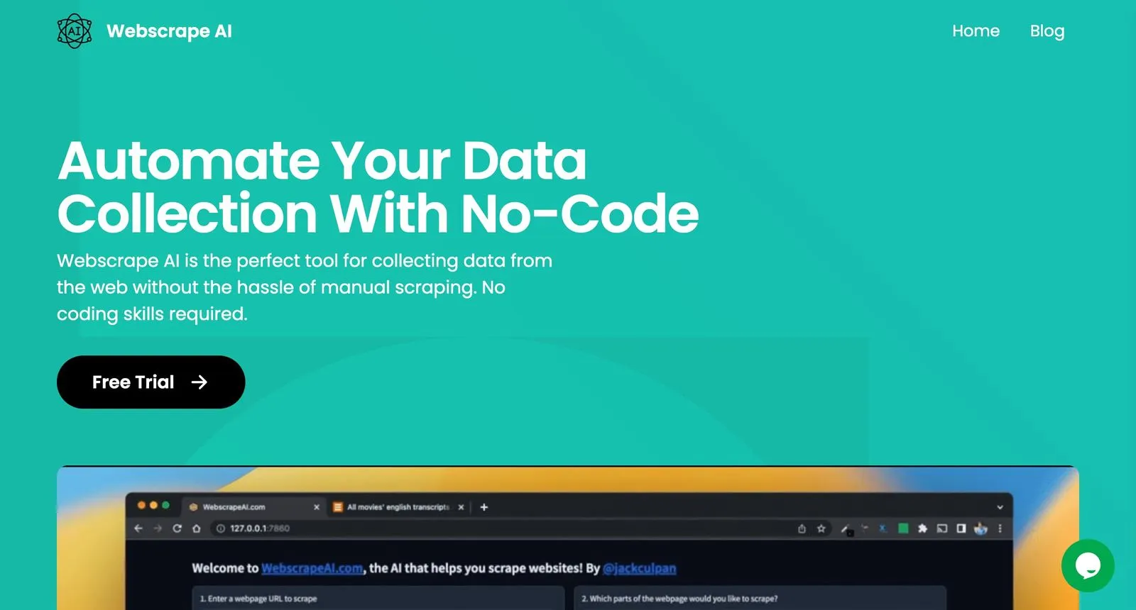 site internet webscrape ai