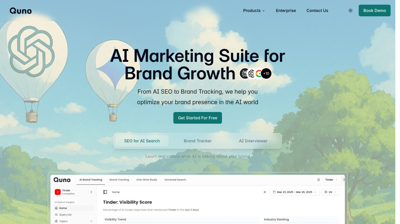 site web Quno.ai