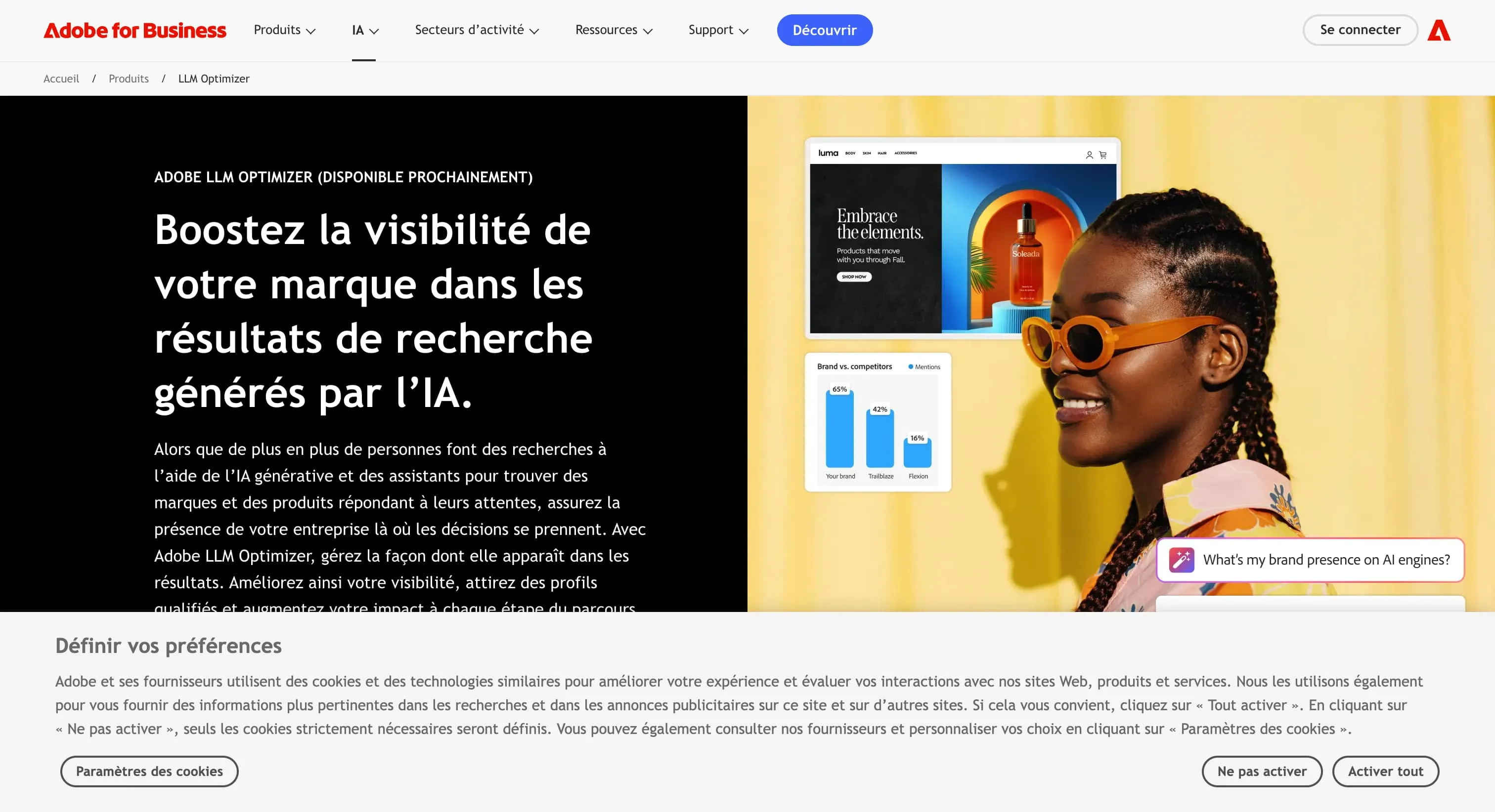 site web Adobe LLM Optimizer