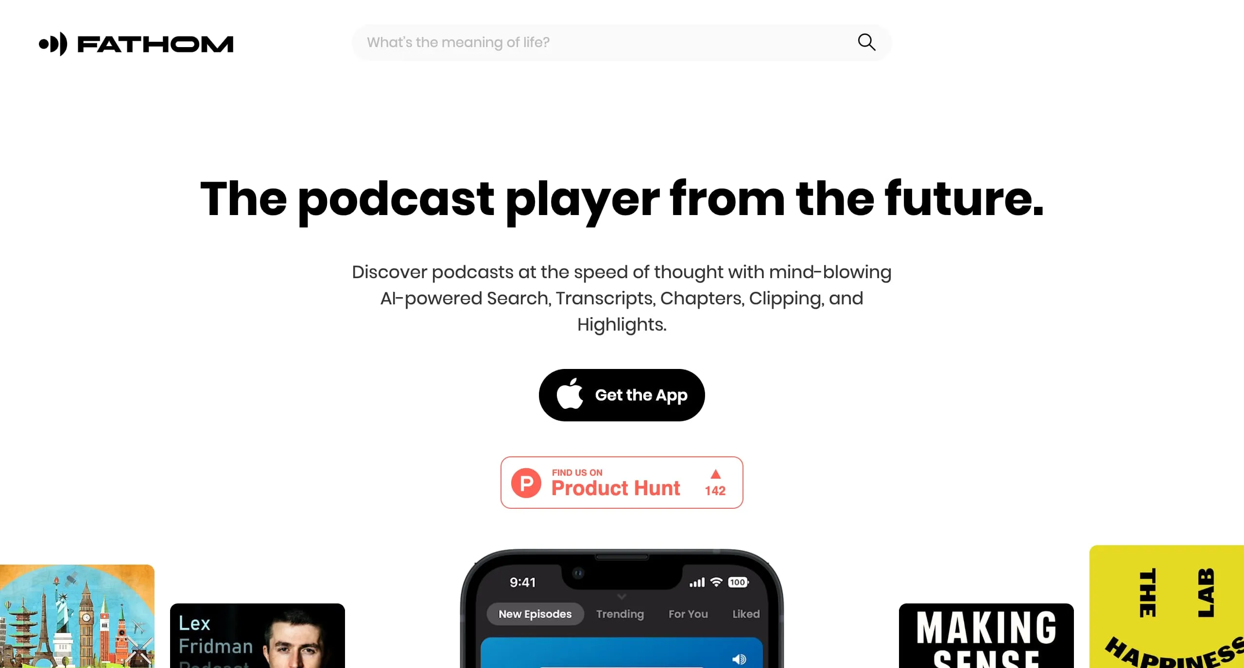 Fathom.fm site internet