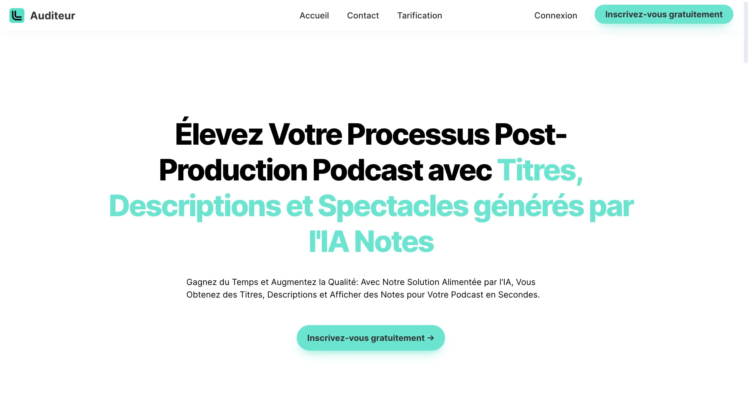 Listener site internet