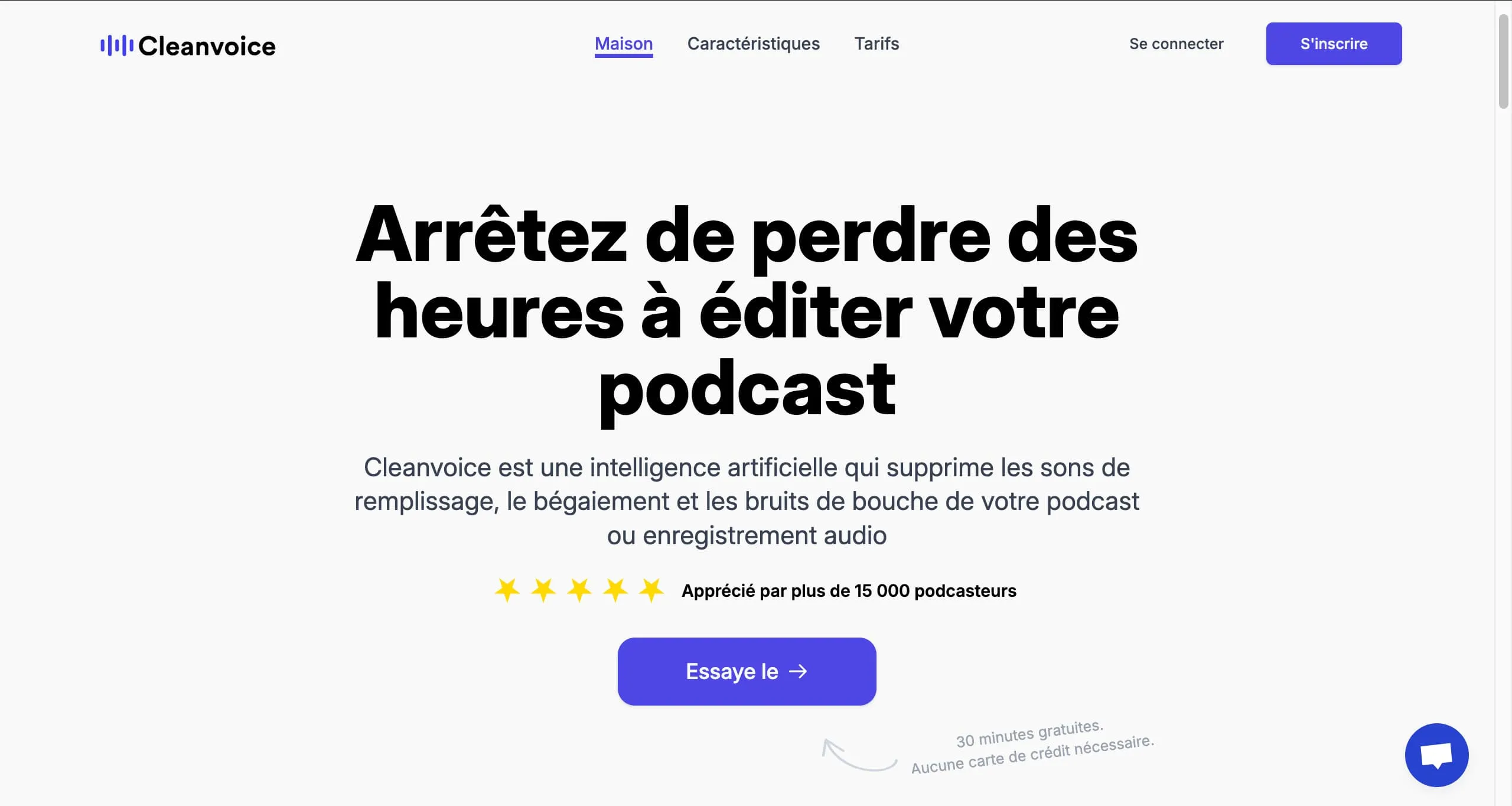 CleanVoice AI site internet