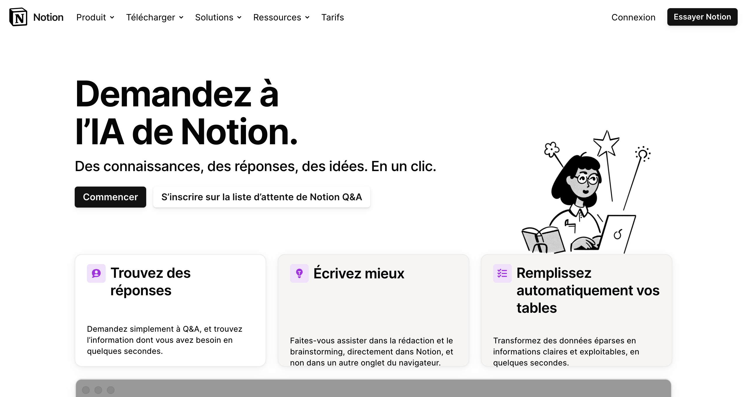 notion ai landing page