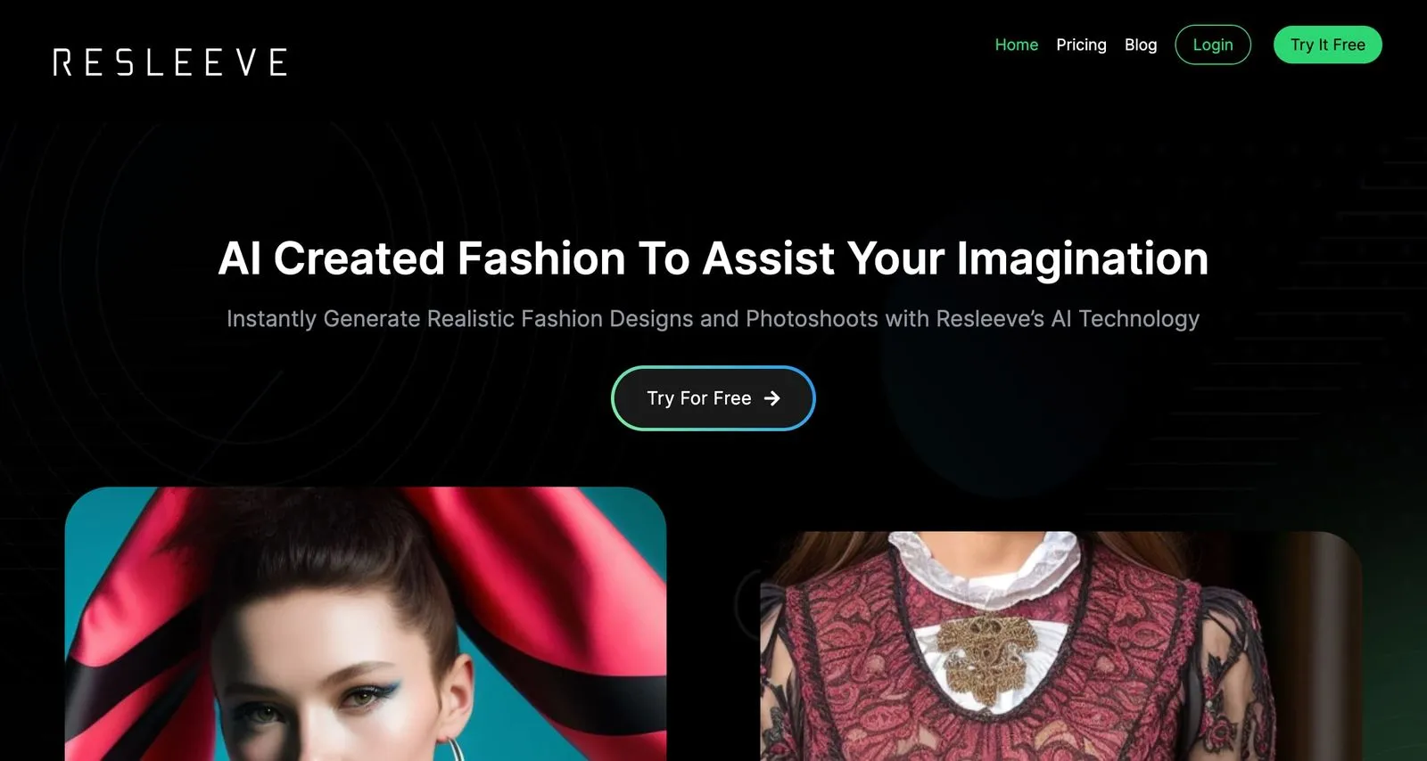 site internet de l'intelligence artificielle Resleeve