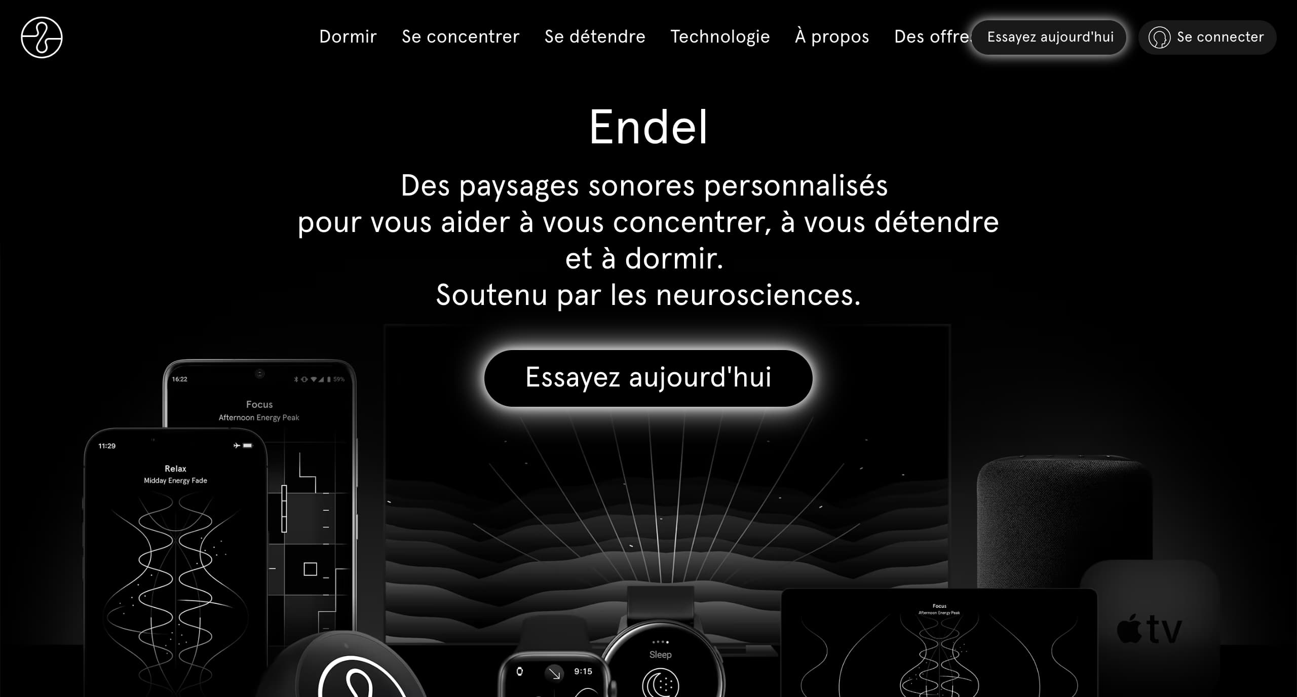 Endel site internet