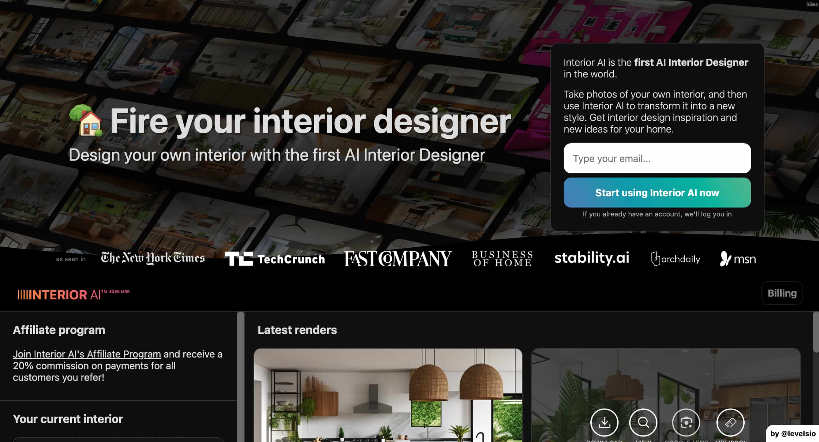site internet interiorAI
